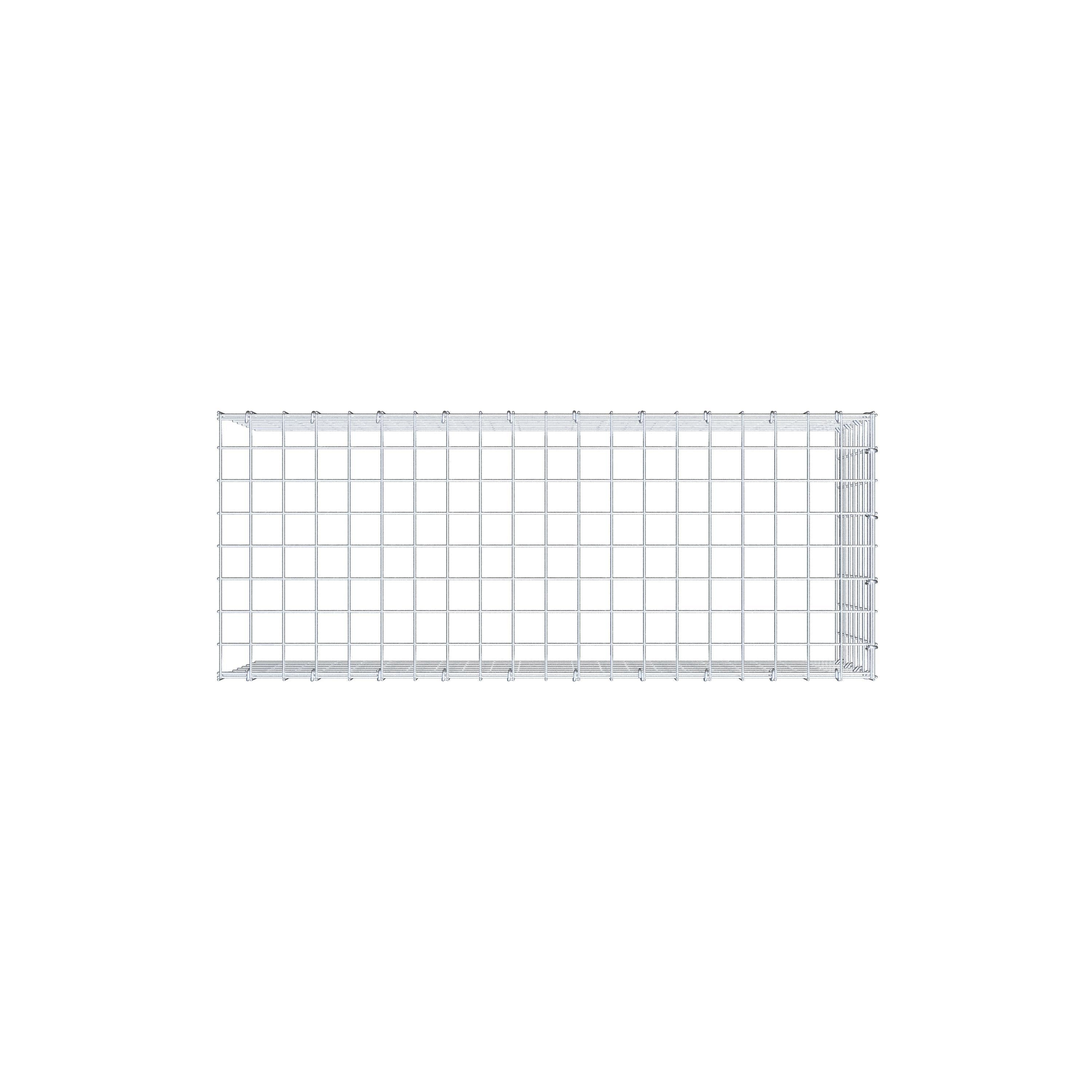 Add-on schanskorf type 4 100 cm x 40 cm x 40 cm (L x H x D), maaswijdte 5 cm x 5 cm, C-ring