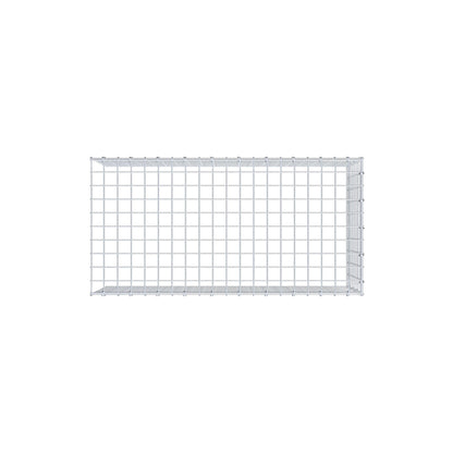 Mounted gabion type 4 100 cm x 40 cm x 50 cm (L x H x D), mesh size 5 cm x 5 cm, C-ring