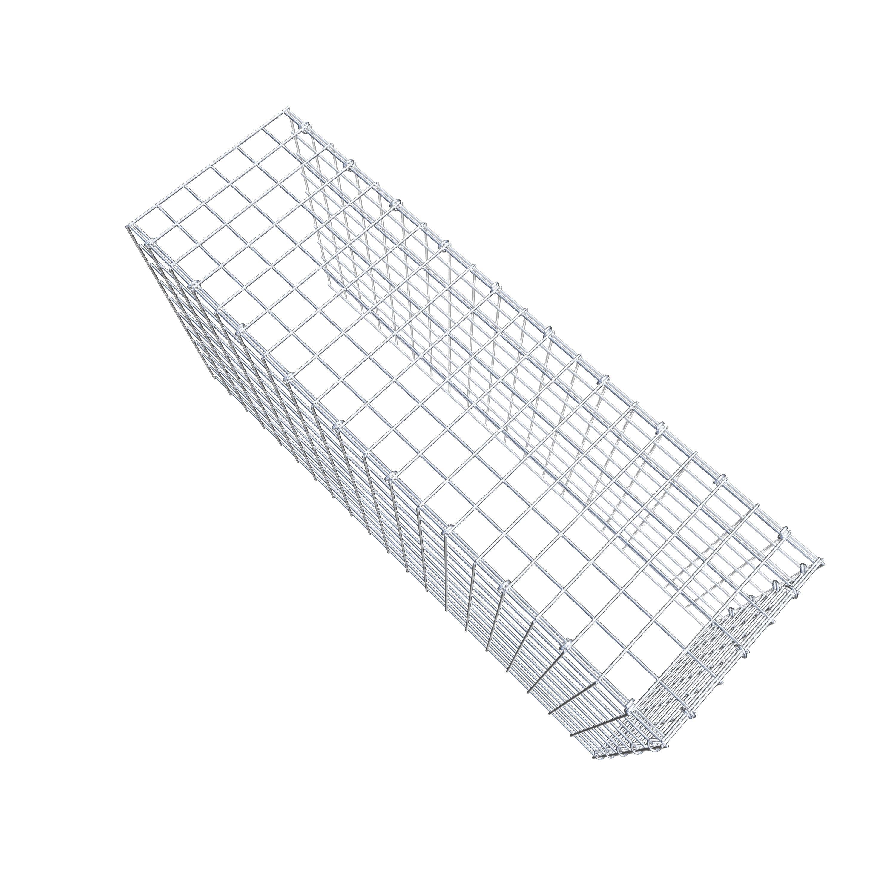 Mounted gabion type 4 100 cm x 50 cm x 30 cm (L x H x D), mesh size 5 cm x 5 cm, C-ring