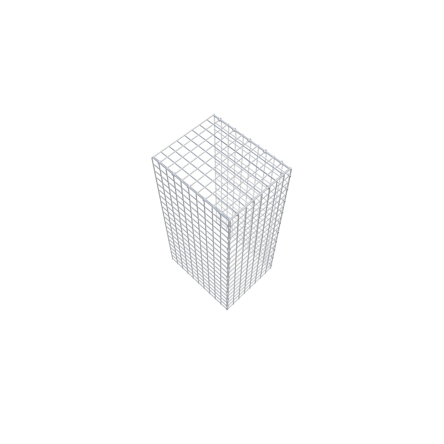 Mounted gabion type 4 100 cm x 50 cm x 40 cm (L x H x D), mesh size 5 cm x 5 cm, C-ring