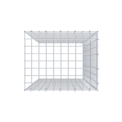 Mounted gabion type 4 100 cm x 50 cm x 40 cm (L x H x D), mesh size 5 cm x 5 cm, C-ring
