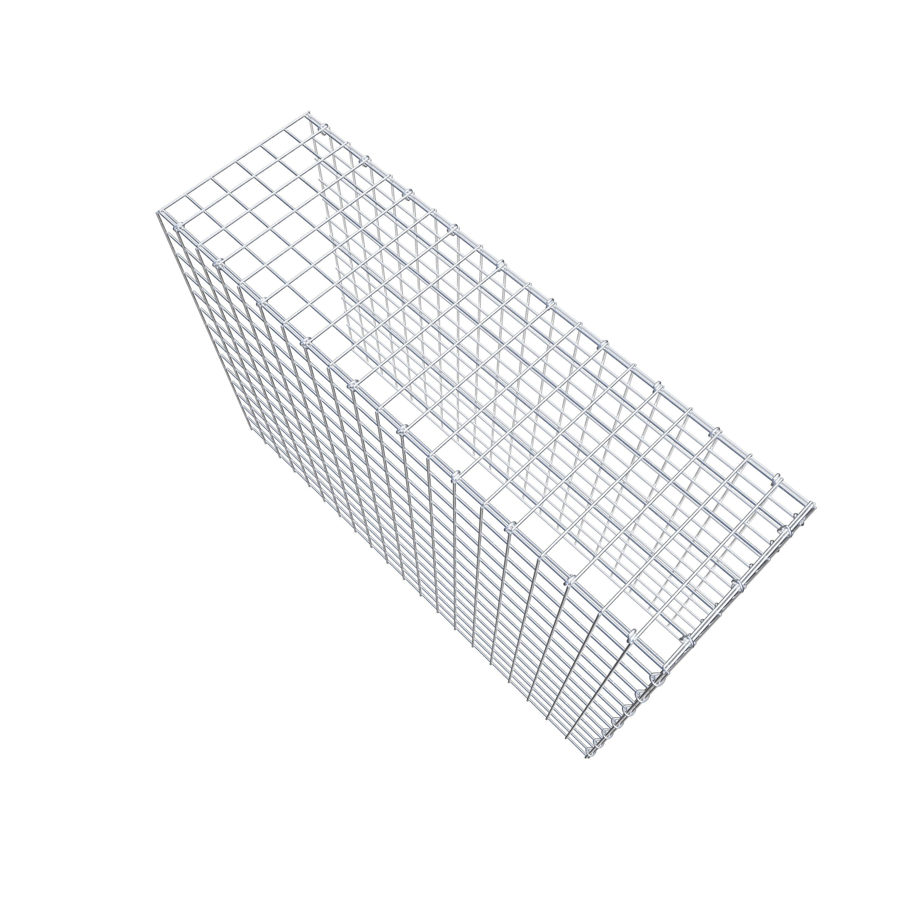 Monteret gabion type 4 100 cm x 70 cm x 30 cm (L x H x D), maskestørrelse 5 cm x 5 cm, C-ring