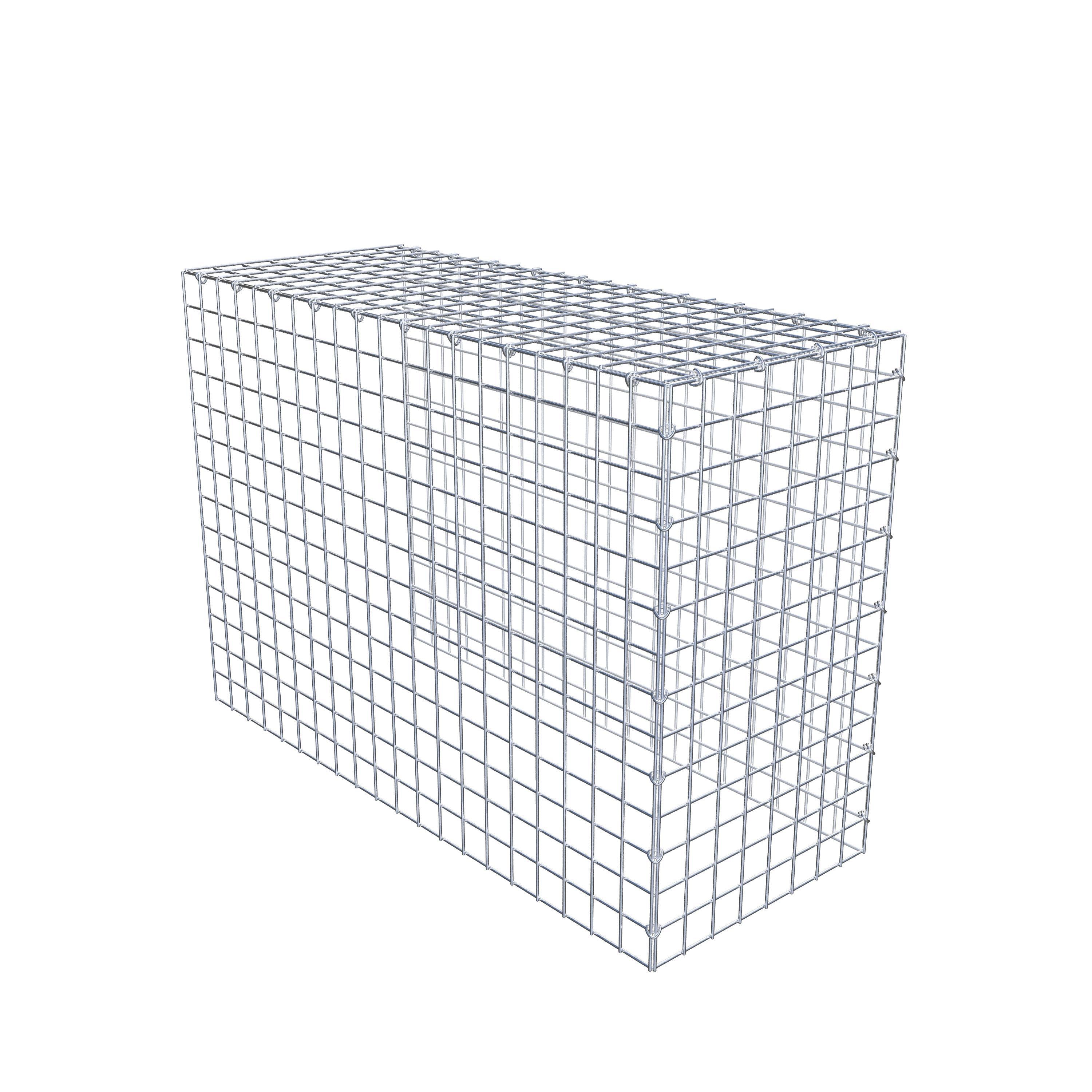 Monteret gabion type 4 100 cm x 70 cm x 40 cm (L x H x D), maskestørrelse 5 cm x 5 cm, C-ring