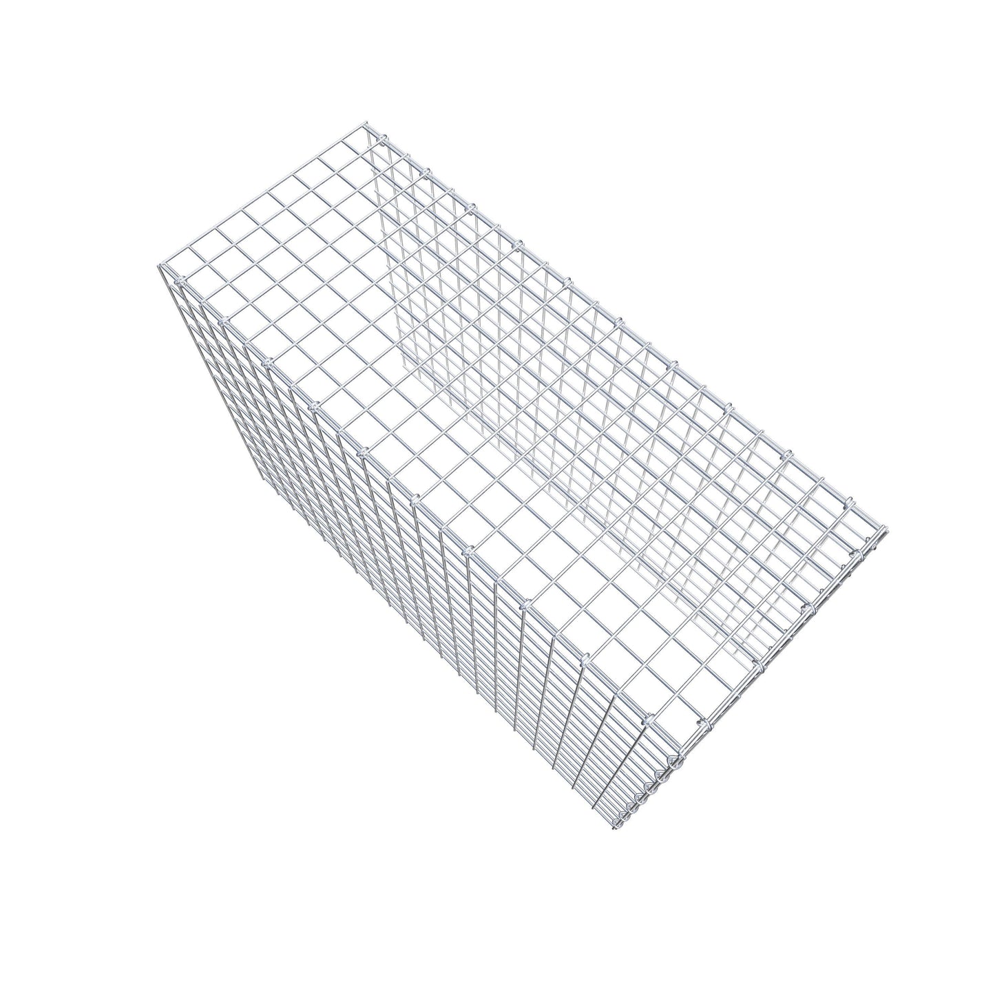 Mounted gabion type 4 100 cm x 70 cm x 40 cm (L x H x D), mesh size 5 cm x 5 cm, C-ring