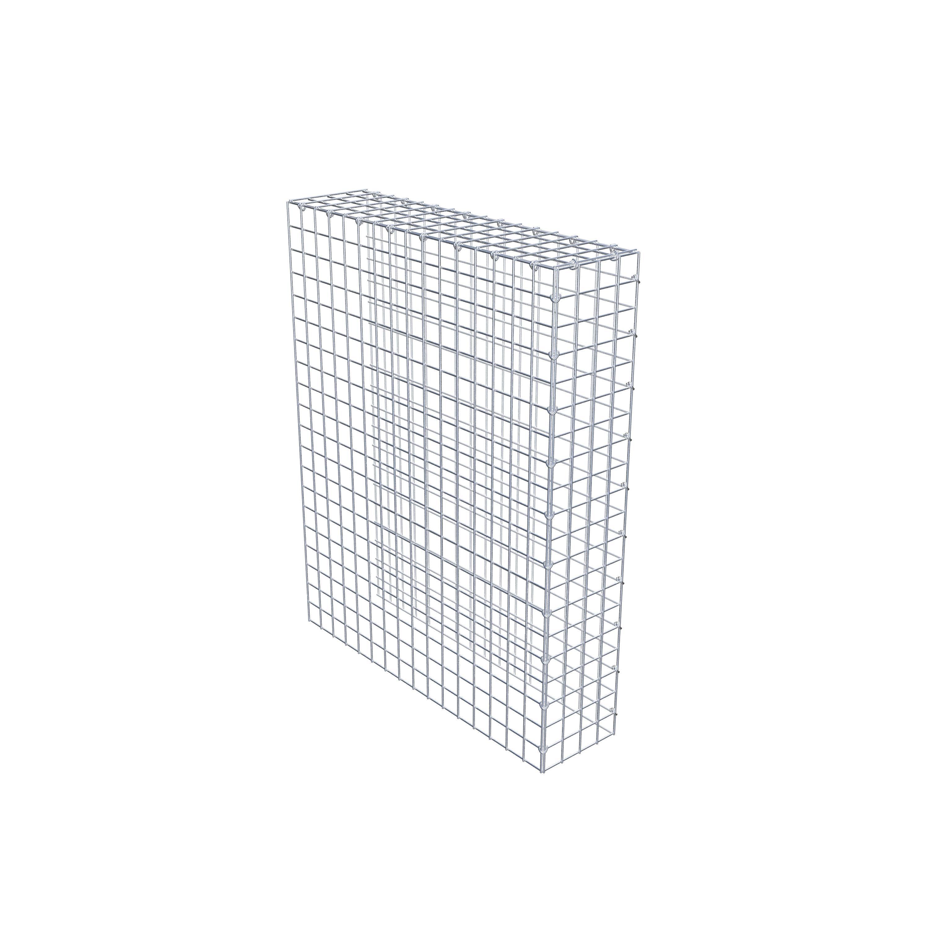 Mounted gabion type 4 100 cm x 80 cm x 20 cm (L x H x D), mesh size 5 cm x 5 cm, C-ring