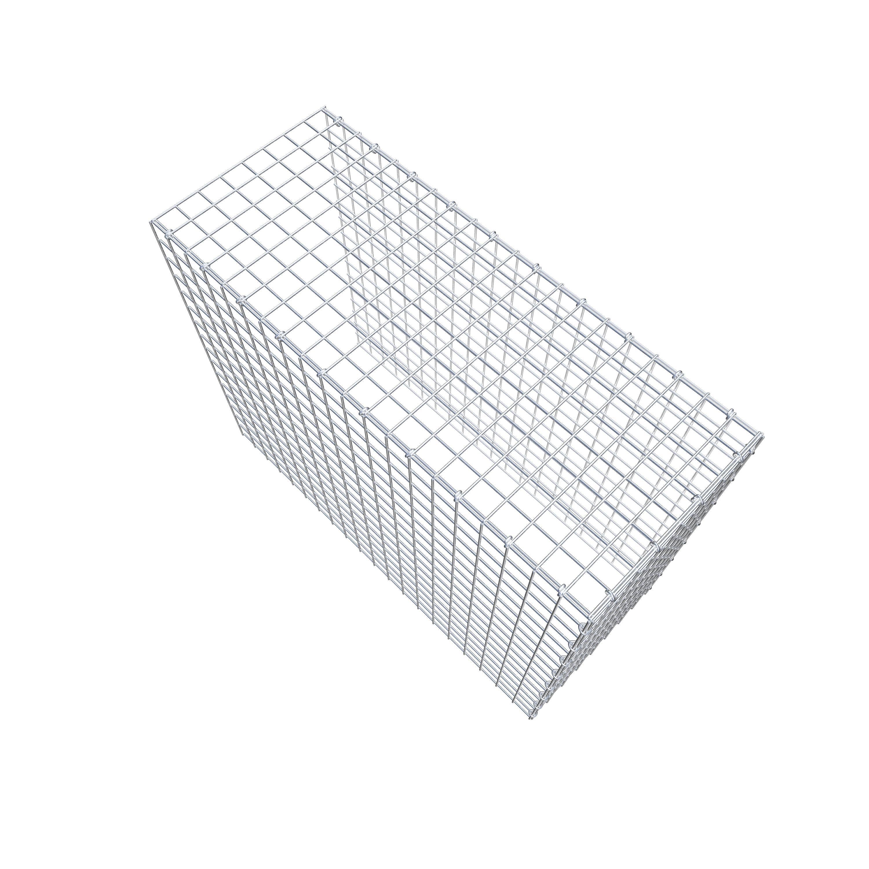 Extra gabion typ 4 100 cm x 80 cm x 40 cm (L x H x D), maskstorlek 5 cm x 5 cm, C-ring