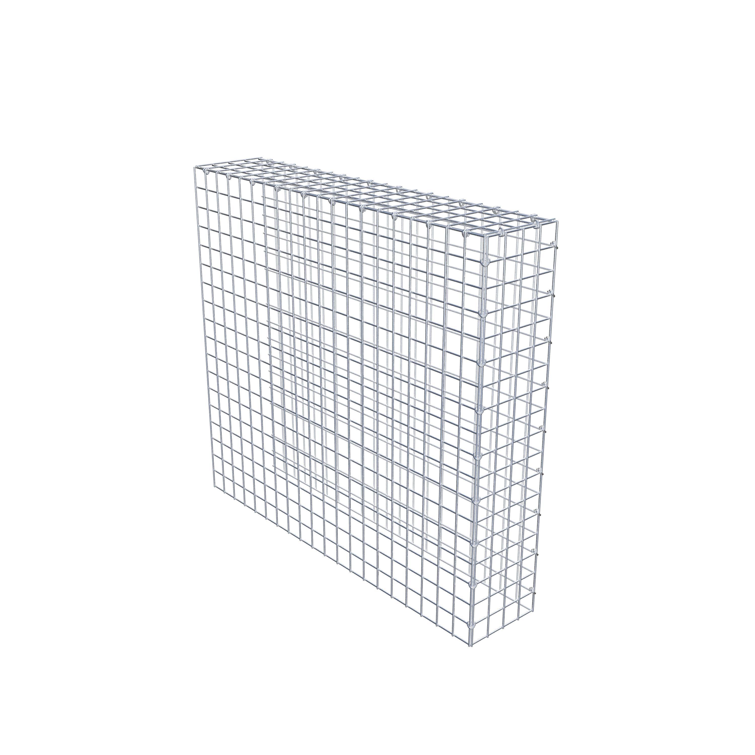 Mounted gabion type 4 100 cm x 90 cm x 20 cm (L x H x D), mesh size 5 cm x 5 cm, C-ring