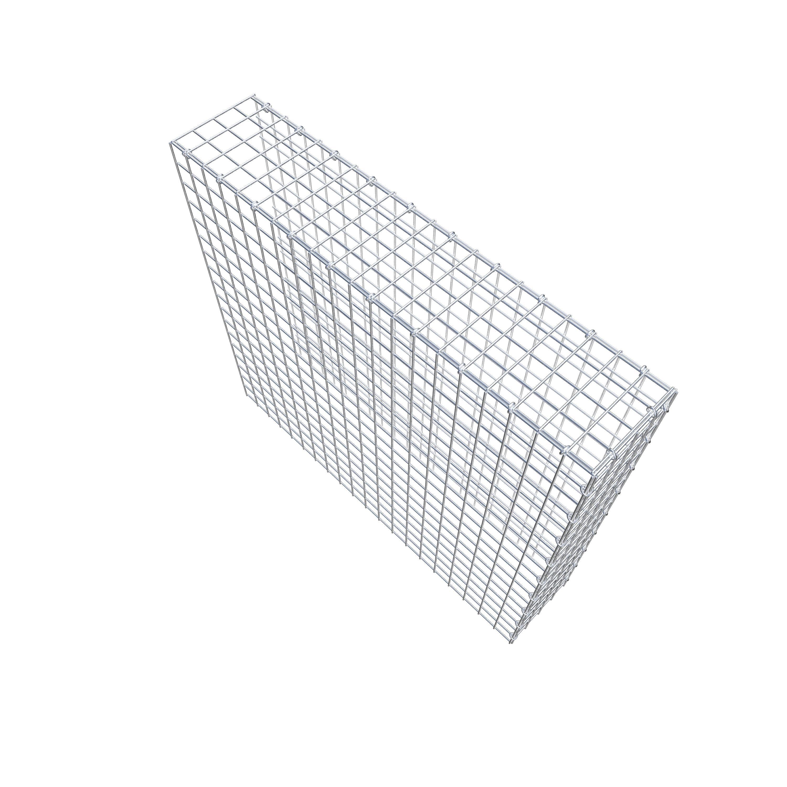 Mounted gabion type 4 100 cm x 90 cm x 20 cm (L x H x D), mesh size 5 cm x 5 cm, C-ring