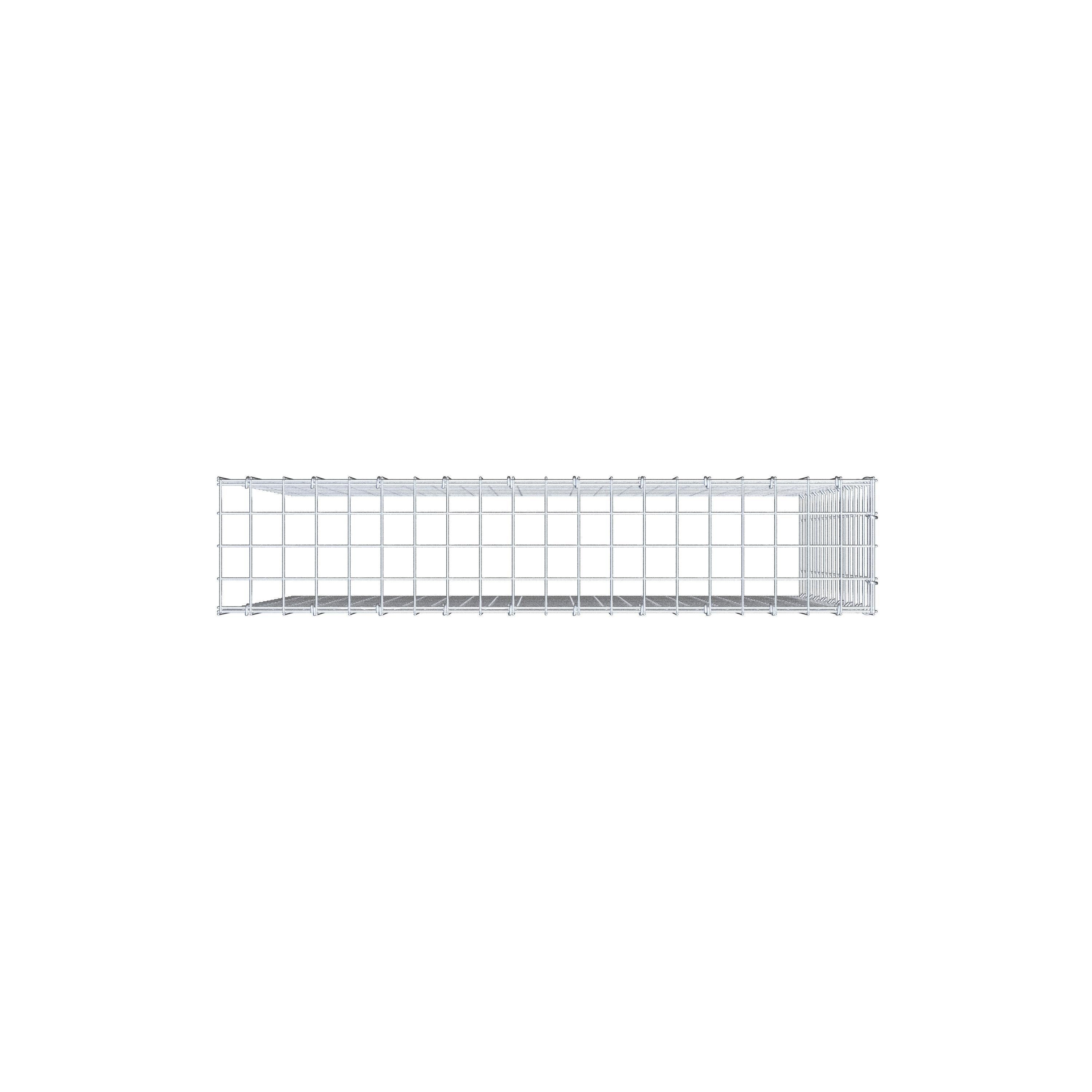 Mounted gabion type 4 100 cm x 90 cm x 20 cm (L x H x D), mesh size 5 cm x 5 cm, C-ring