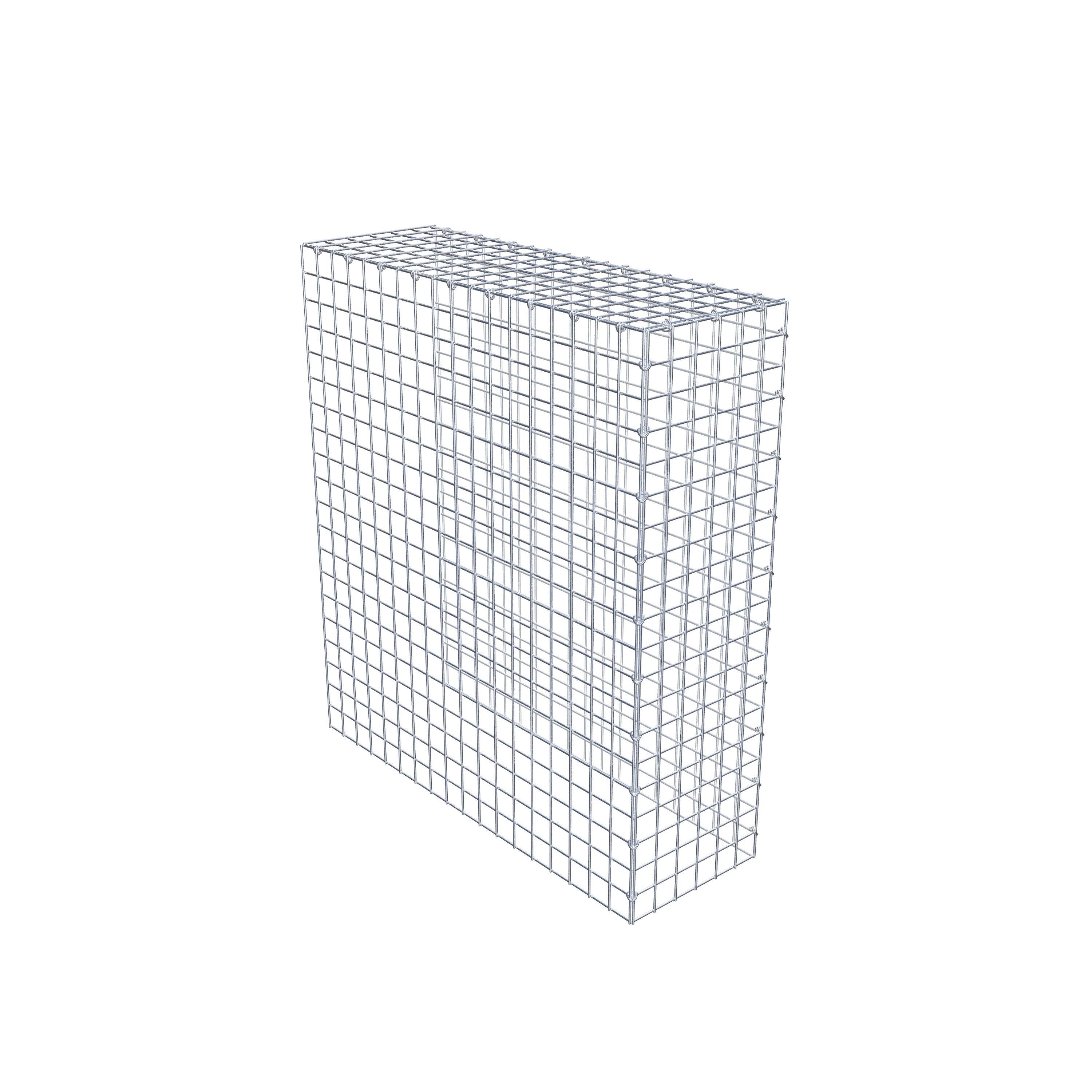 Mounted gabion type 4 100 cm x 90 cm x 30 cm (L x H x D), mesh size 5 cm x 5 cm, C-ring