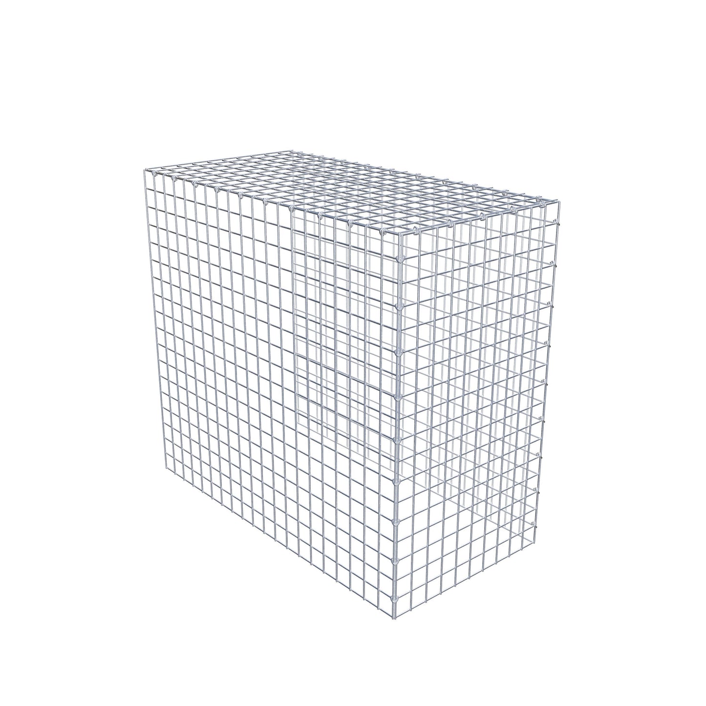 Mounted gabion type 4 100 cm x 90 cm x 50 cm (L x H x D), mesh size 5 cm x 5 cm, C-ring