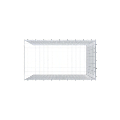 Mounted gabion type 4 100 cm x 90 cm x 50 cm (L x H x D), mesh size 5 cm x 5 cm, C-ring