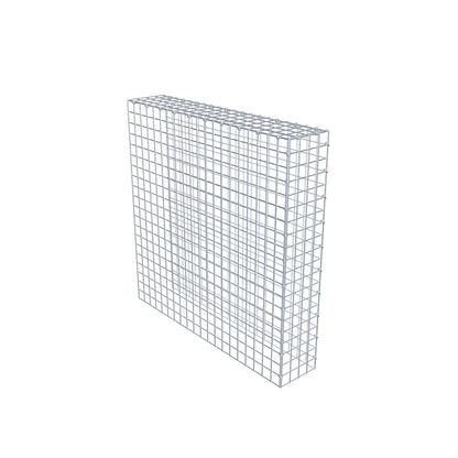 Mounted gabion type 4 100 cm x 100 cm x 20 cm (L x H x D), mesh size 5 cm x 5 cm, C-ring