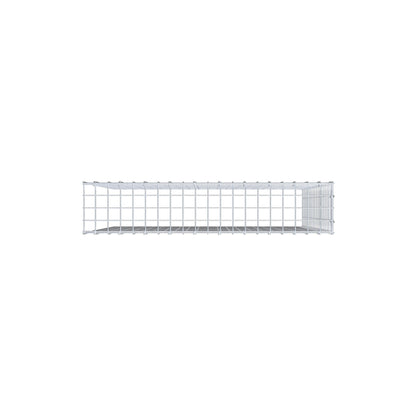 Mounted gabion type 4 100 cm x 100 cm x 20 cm (L x H x D), mesh size 5 cm x 5 cm, C-ring