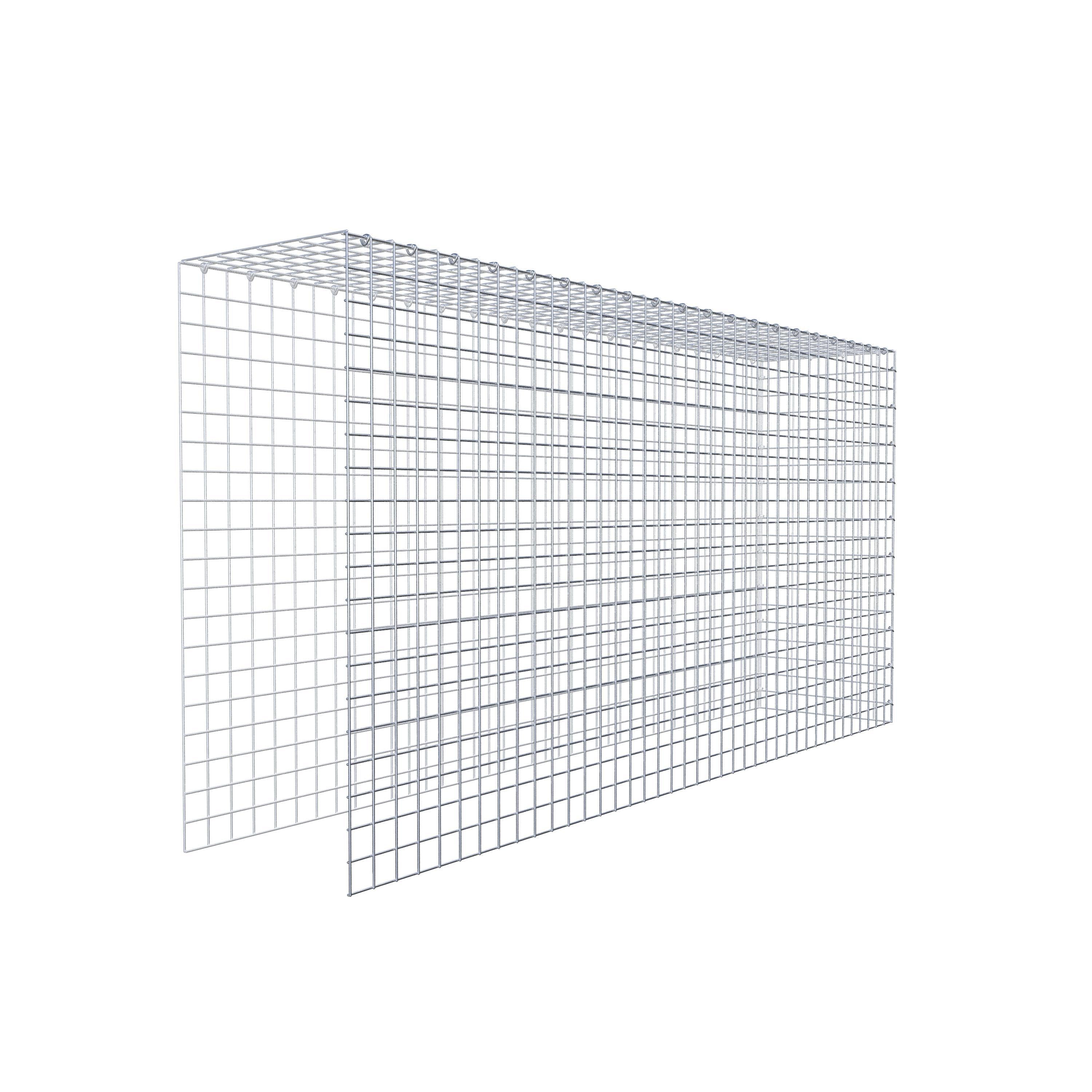 Mounted gabion type 4 200 cm x 100 cm x 40 cm (L x H x D), mesh size 5 cm x 5 cm, C-ring