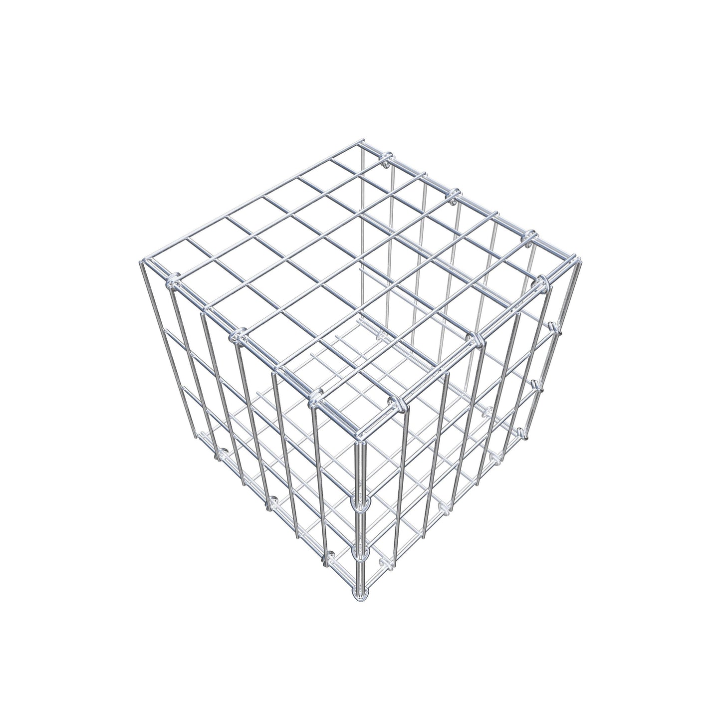 Anbaugabione Typ 2 30 cm x 30 cm x 30 cm, Maschenweite 5 cm x 10 cm, C-Ring