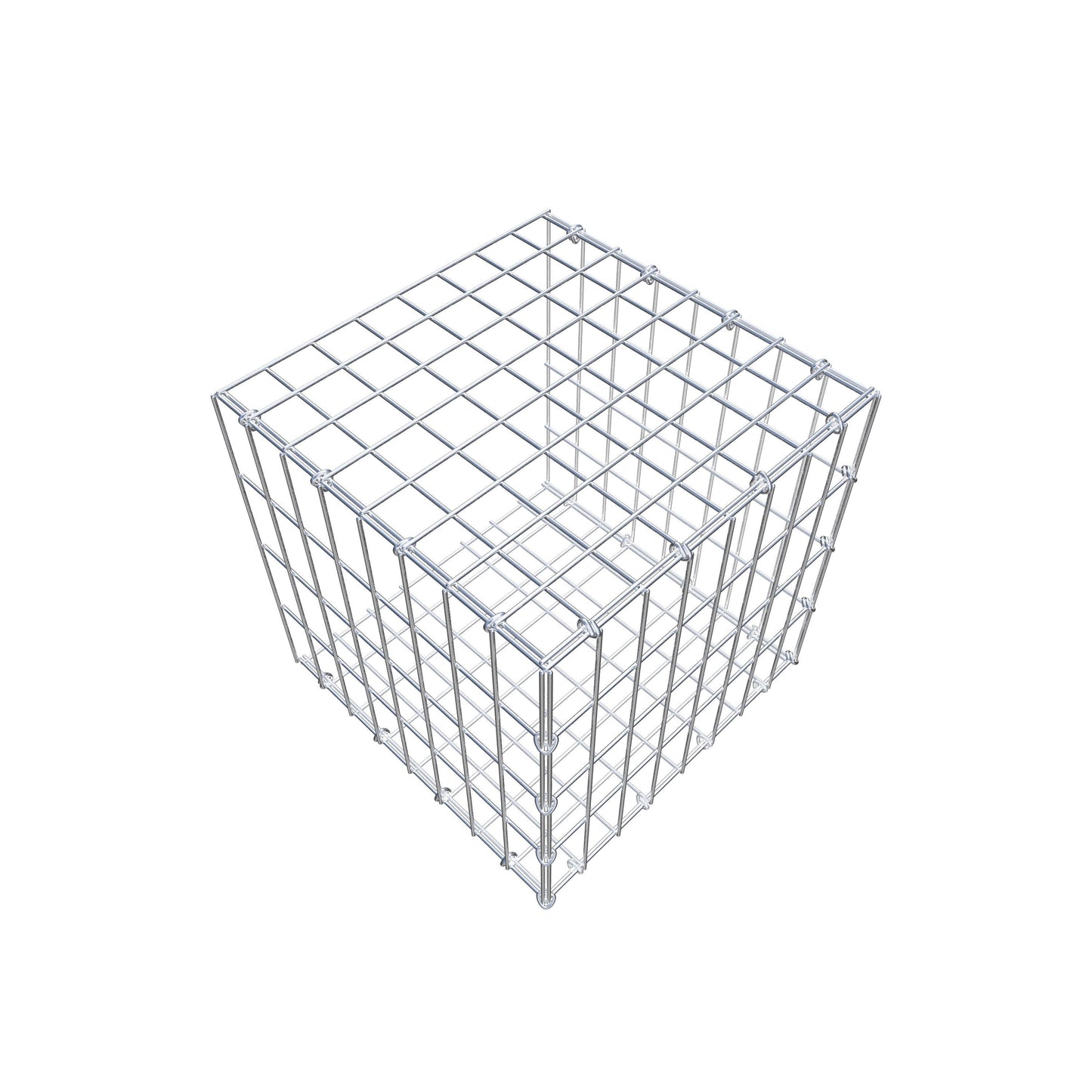 Gabbione aggiuntivo tipo 2 40 cm x 40 cm x 40 cm, maglia 5 cm x 10 cm, anello a C