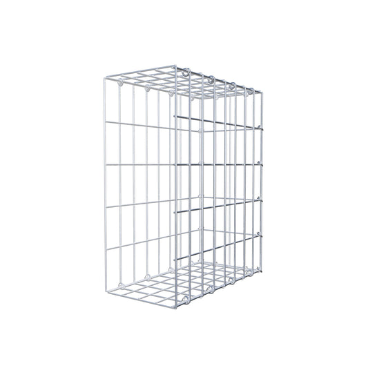Mounted gabion type 2 50 cm x 40 cm x 20 cm, mesh size 5 cm x 10 cm, C-ring