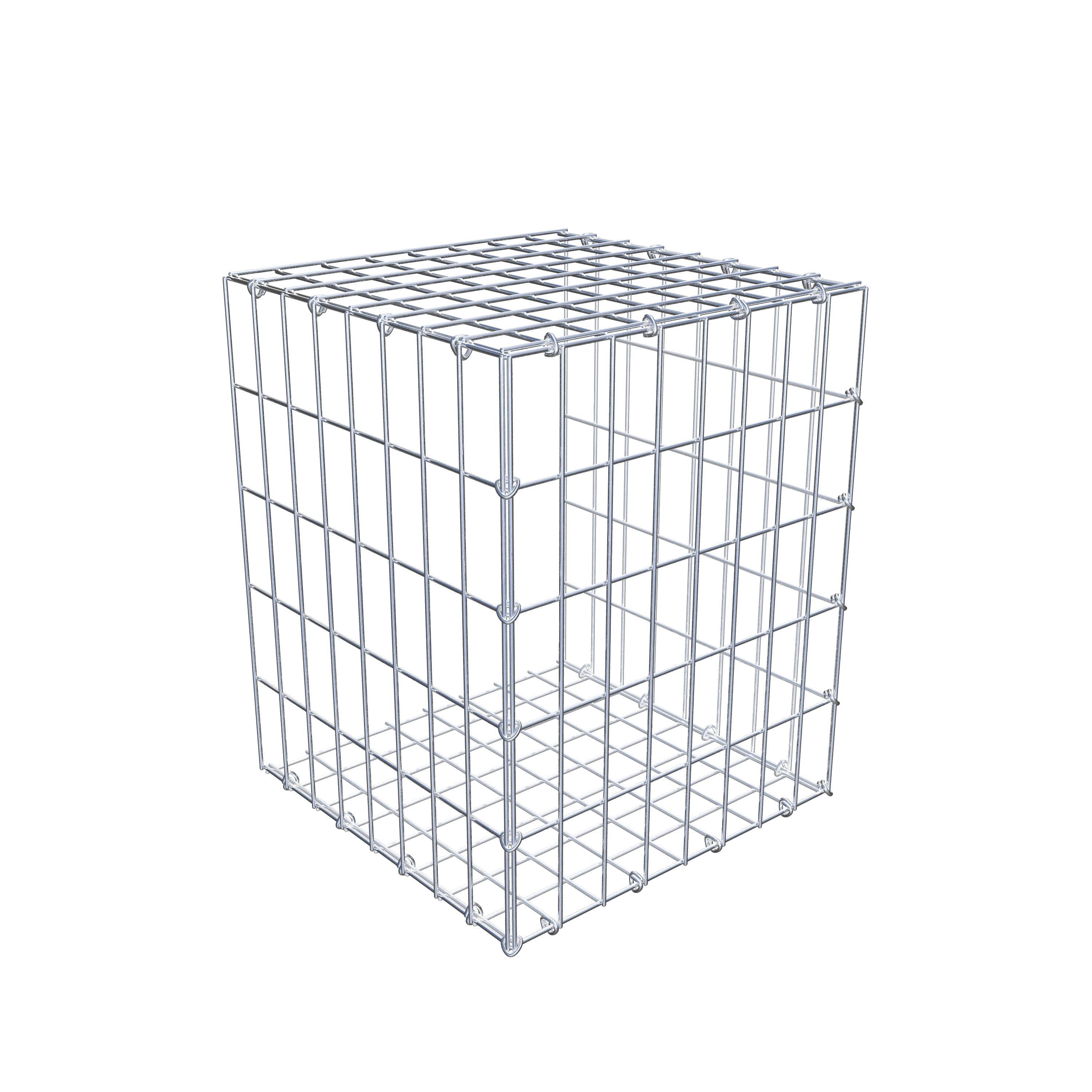 Mounted gabion type 2 50 cm x 40 cm x 40 cm, mesh size 5 cm x 10 cm, C-ring