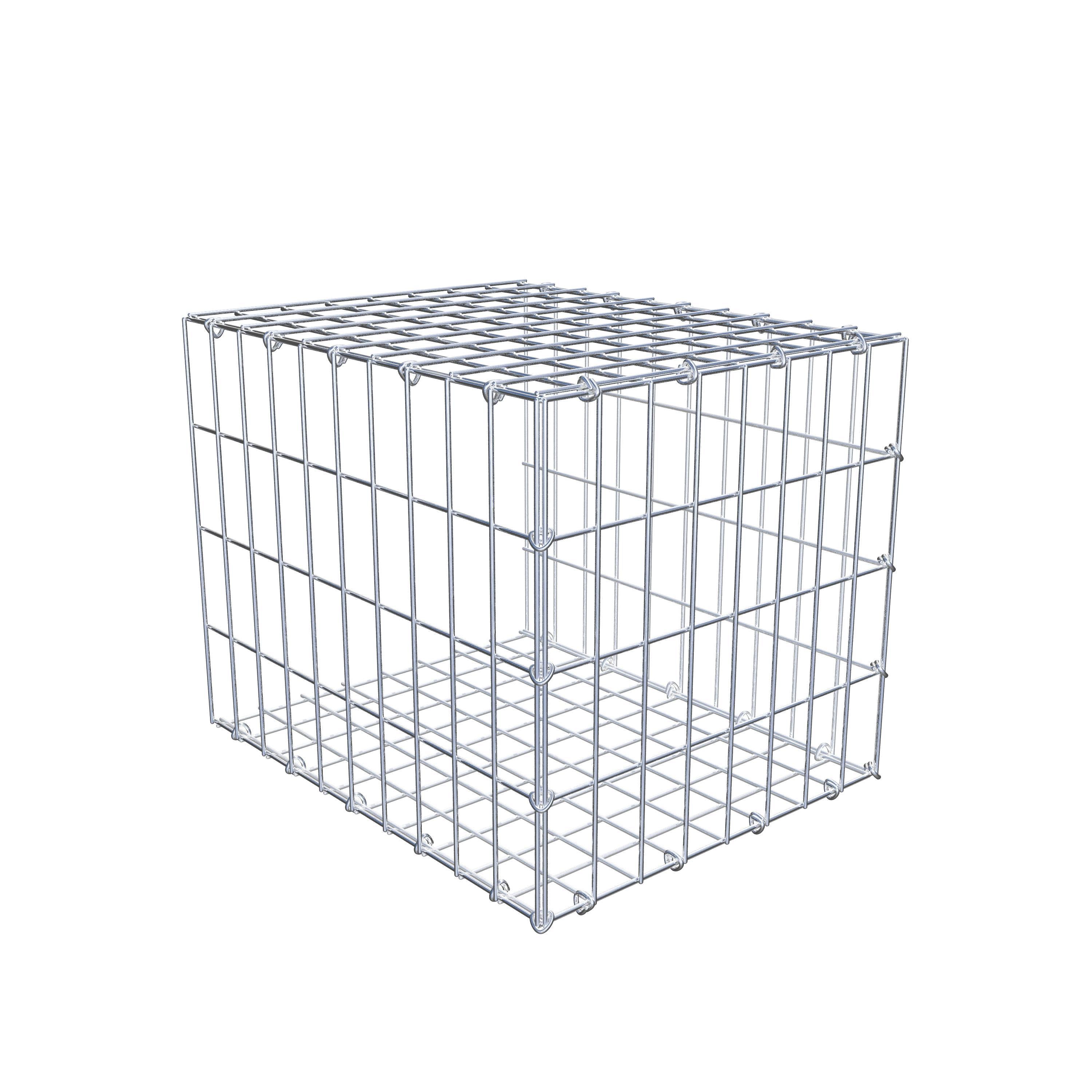 Mounted gabion type 2 50 cm x 40 cm x 40 cm, mesh size 5 cm x 10 cm, C-ring