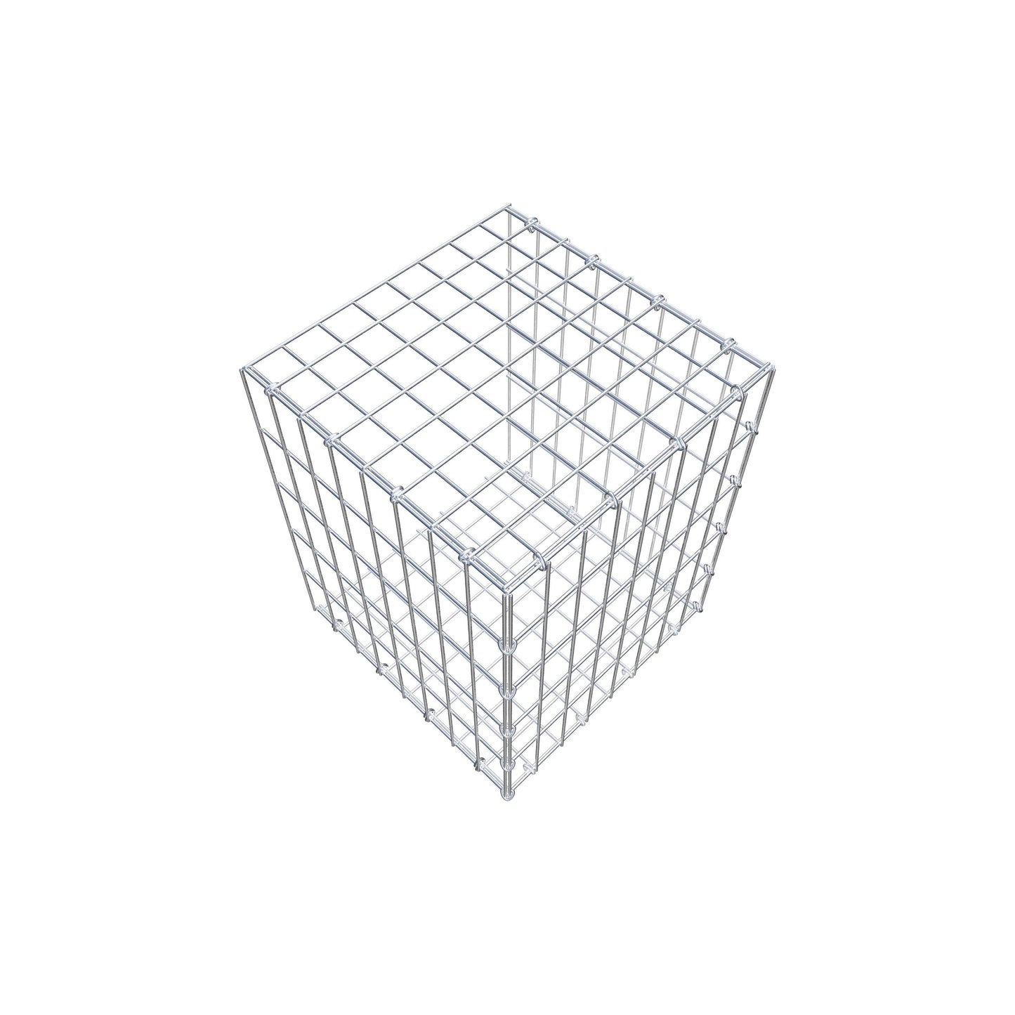 Fourche rapportée type 2 50 cm x 40 cm x 40 cm, mailles 5 cm x 10 cm, anneau en C