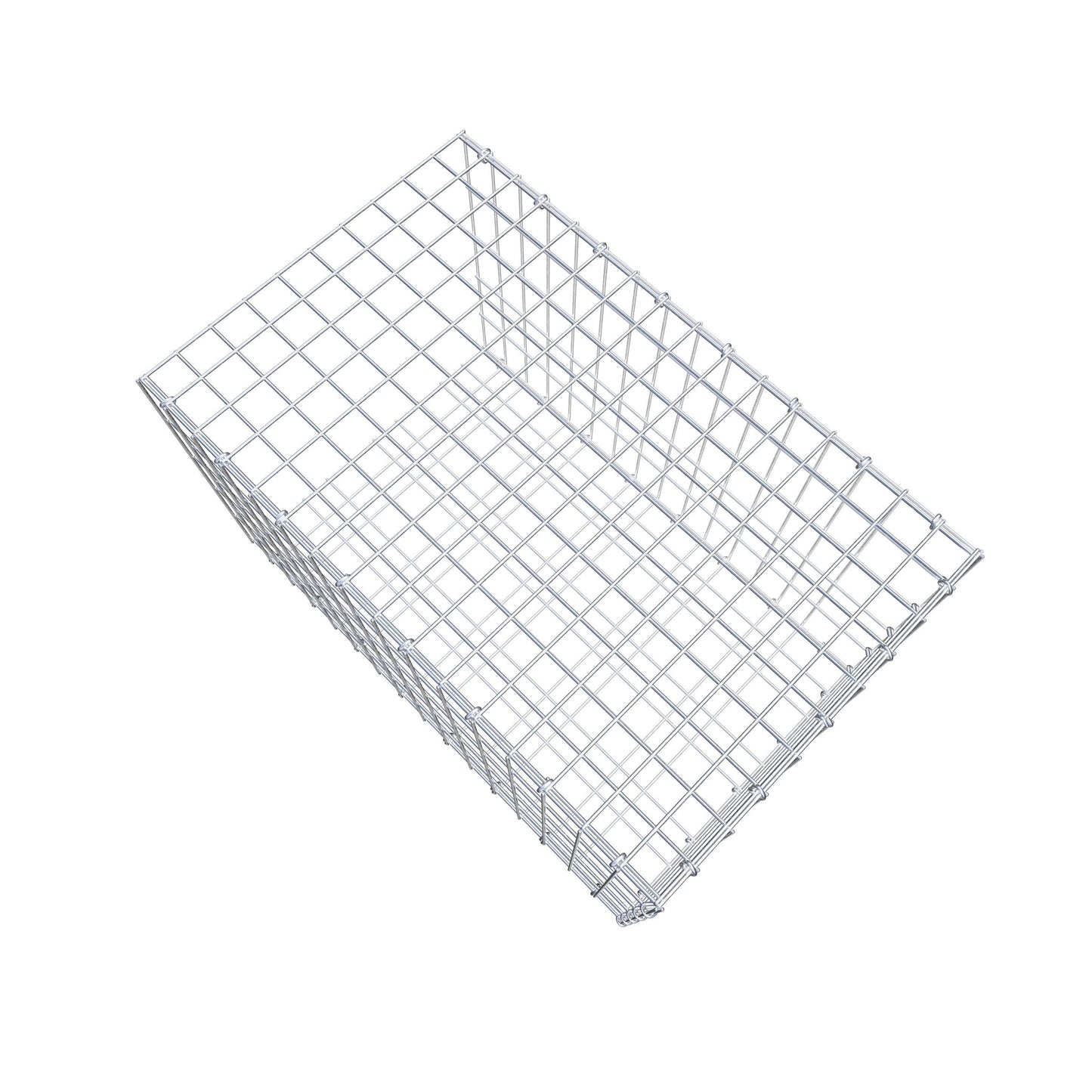 Monteret gabion type 2 80 cm x 50 cm x 50 cm, maskestørrelse 5 cm x 10 cm, C-ring