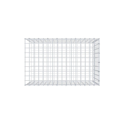 Monteret gabion type 2 80 cm x 50 cm x 50 cm, maskestørrelse 5 cm x 10 cm, C-ring