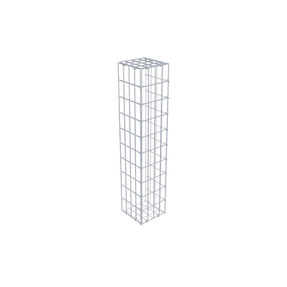 Mounted gabion type 2 100 cm x 20 cm x 20 cm, mesh size 5 cm x 10 cm, C-ring