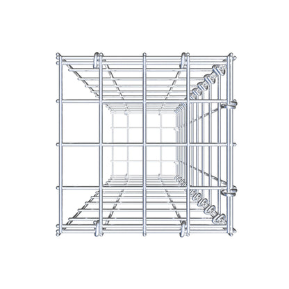 Mounted gabion type 2 100 cm x 20 cm x 20 cm, mesh size 5 cm x 10 cm, C-ring