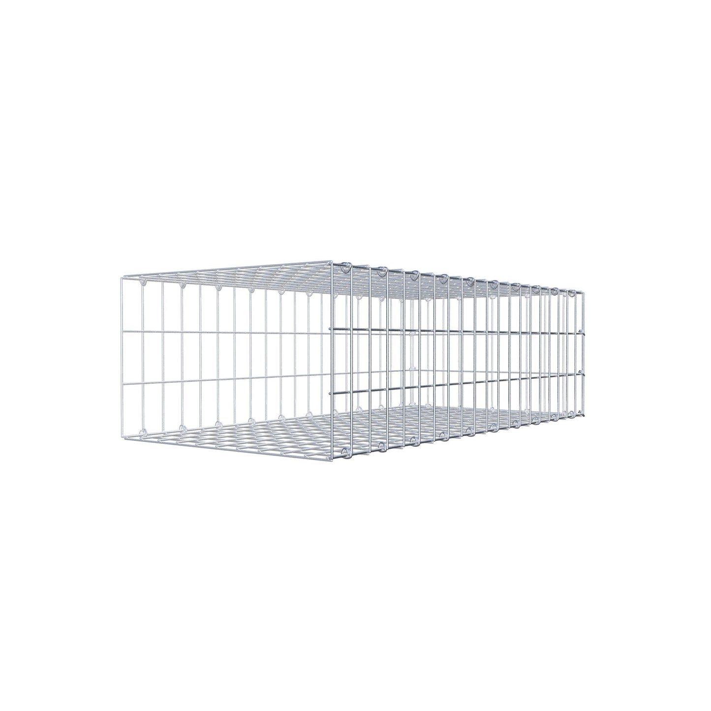 Fourche rapportée type 2 100 cm x 30 cm x 50 cm, mailles 5 cm x 10 cm, anneau en C