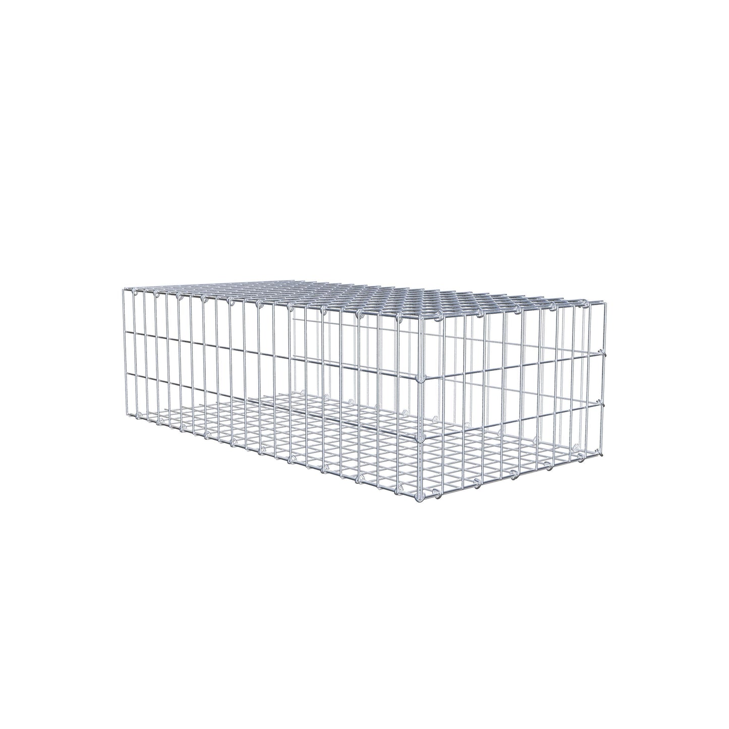 Fourche rapportée type 2 100 cm x 30 cm x 50 cm, mailles 5 cm x 10 cm, anneau en C