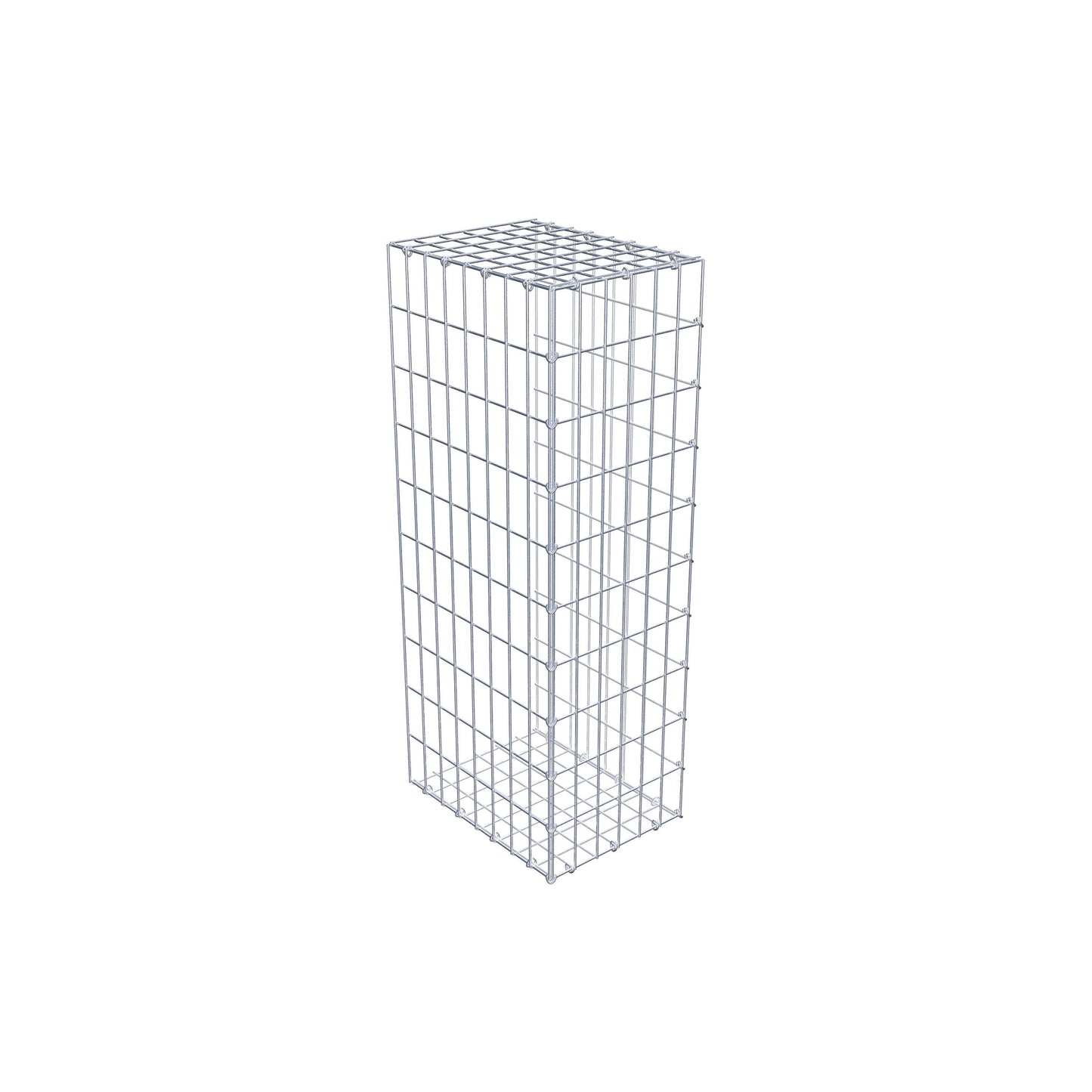 Mounted gabion type 2 100 cm x 40 cm x 30 cm, mesh size 5 cm x 10 cm, C-ring