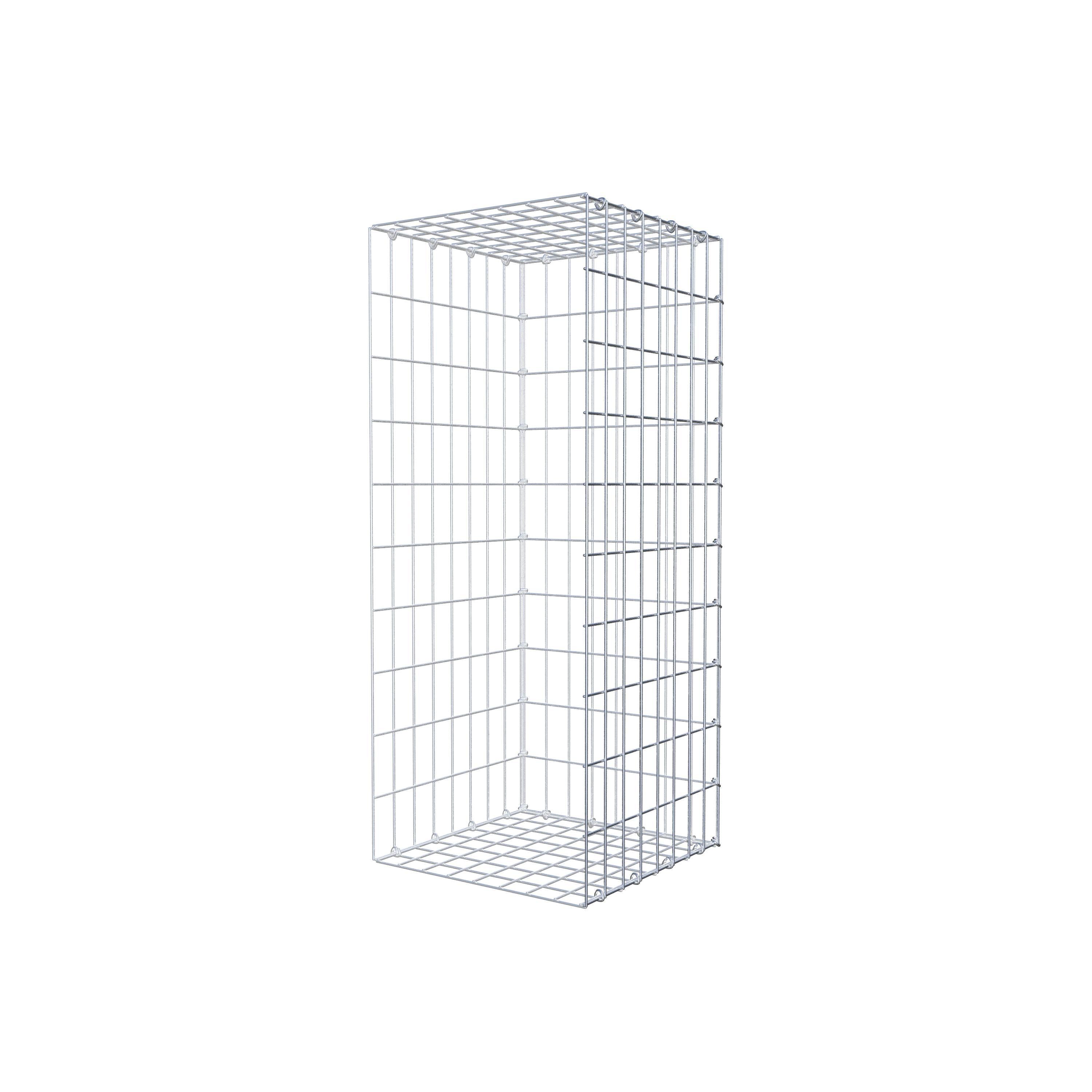 Anbaugabione Typ 2 100 cm x 40 cm x 40 cm, Maschenweite 5 cm x 10 cm, C-Ring
