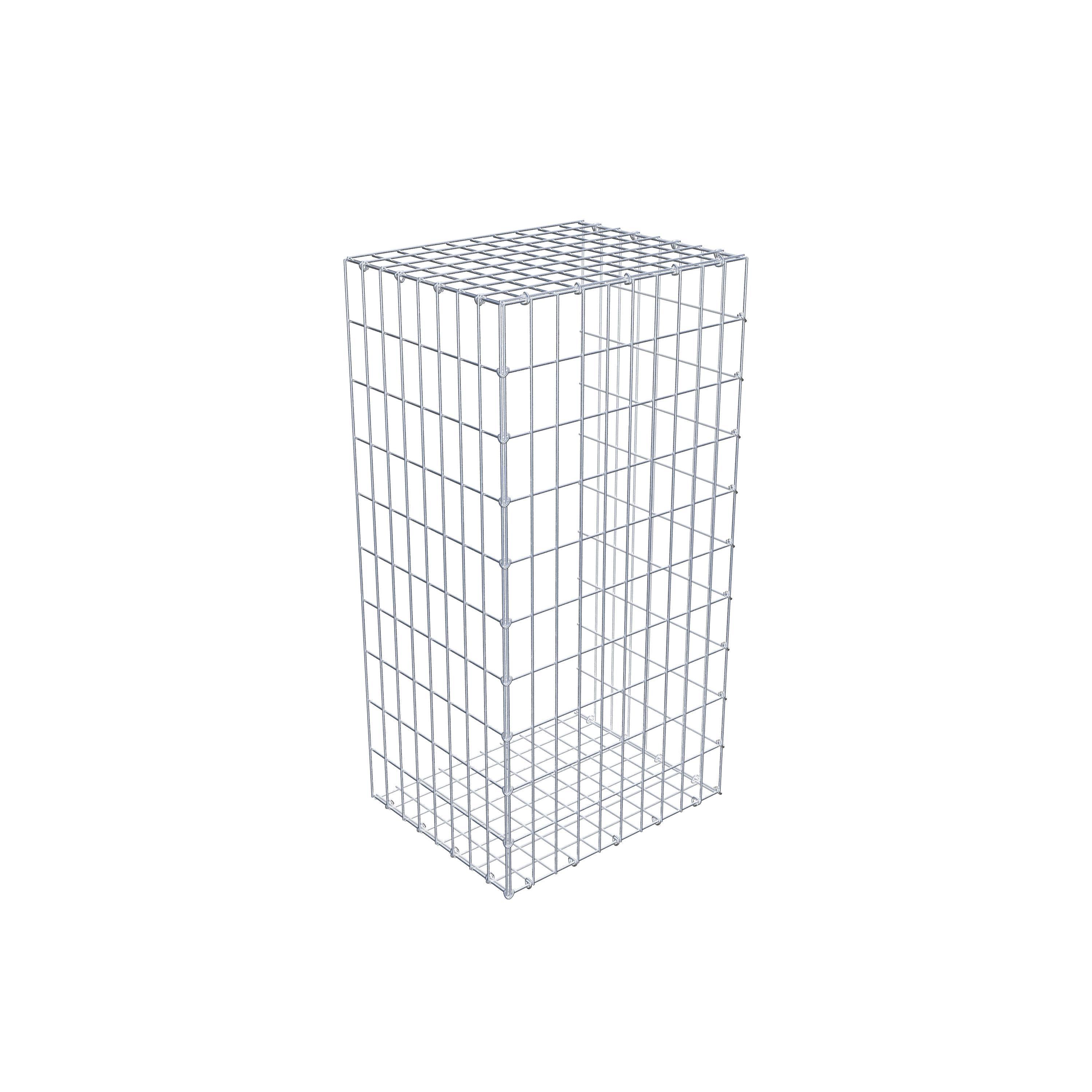 Mounted gabion type 2 100 cm x 40 cm x 50 cm, mesh size 5 cm x 10 cm, C-ring