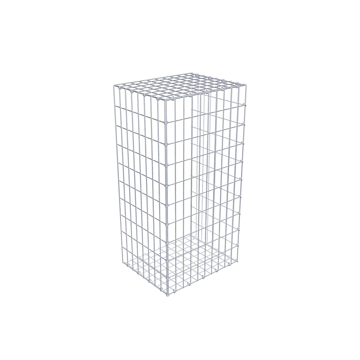 Monteret gabion type 2 100 cm x 40 cm x 50 cm, maskestørrelse 5 cm x 10 cm, C-ring