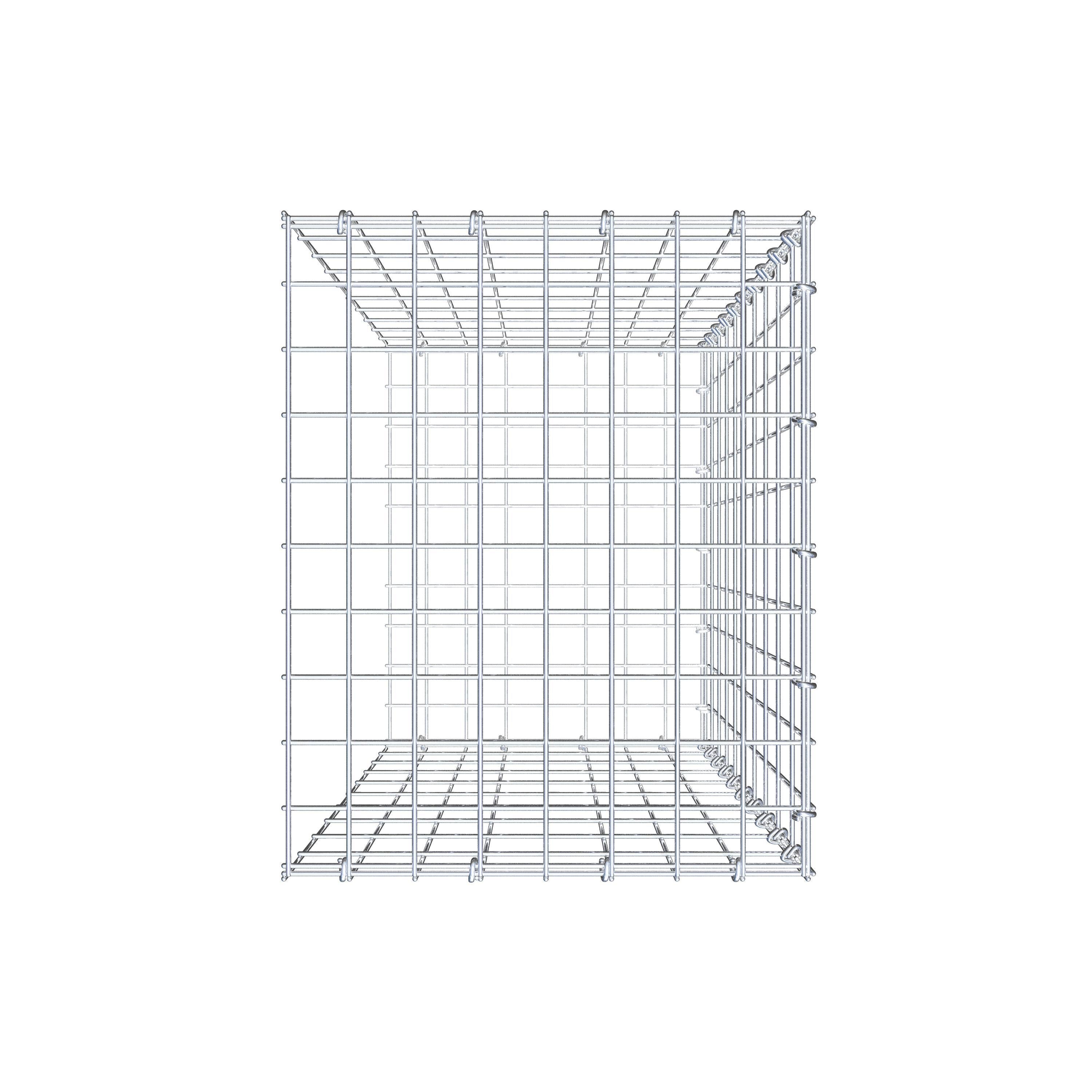 Tilläggspåle typ 2 100 cm x 40 cm x 50 cm, maskstorlek 5 cm x 10 cm, C-ring