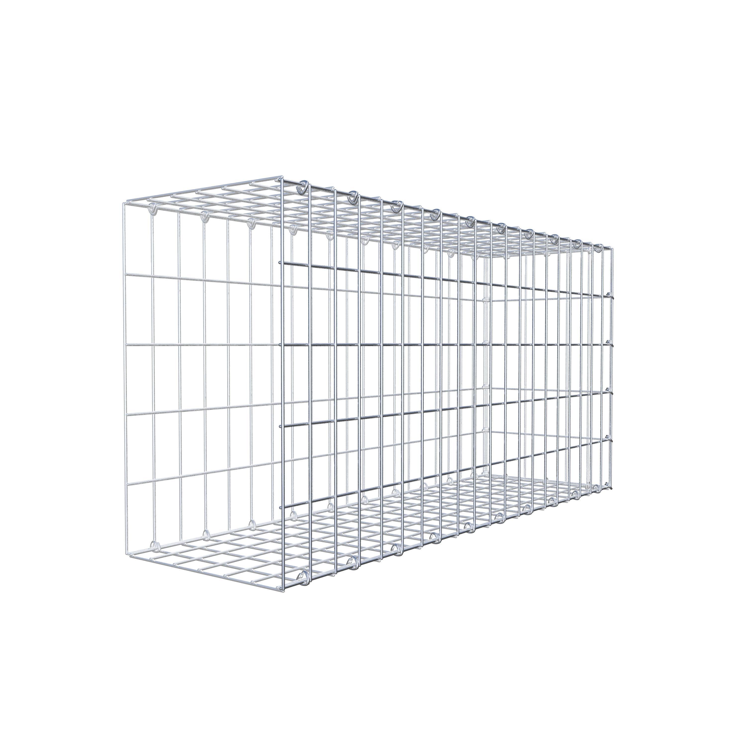 Mounted gabion type 2 100 cm x 50 cm x 30 cm, mesh size 5 cm x 10 cm, C-ring