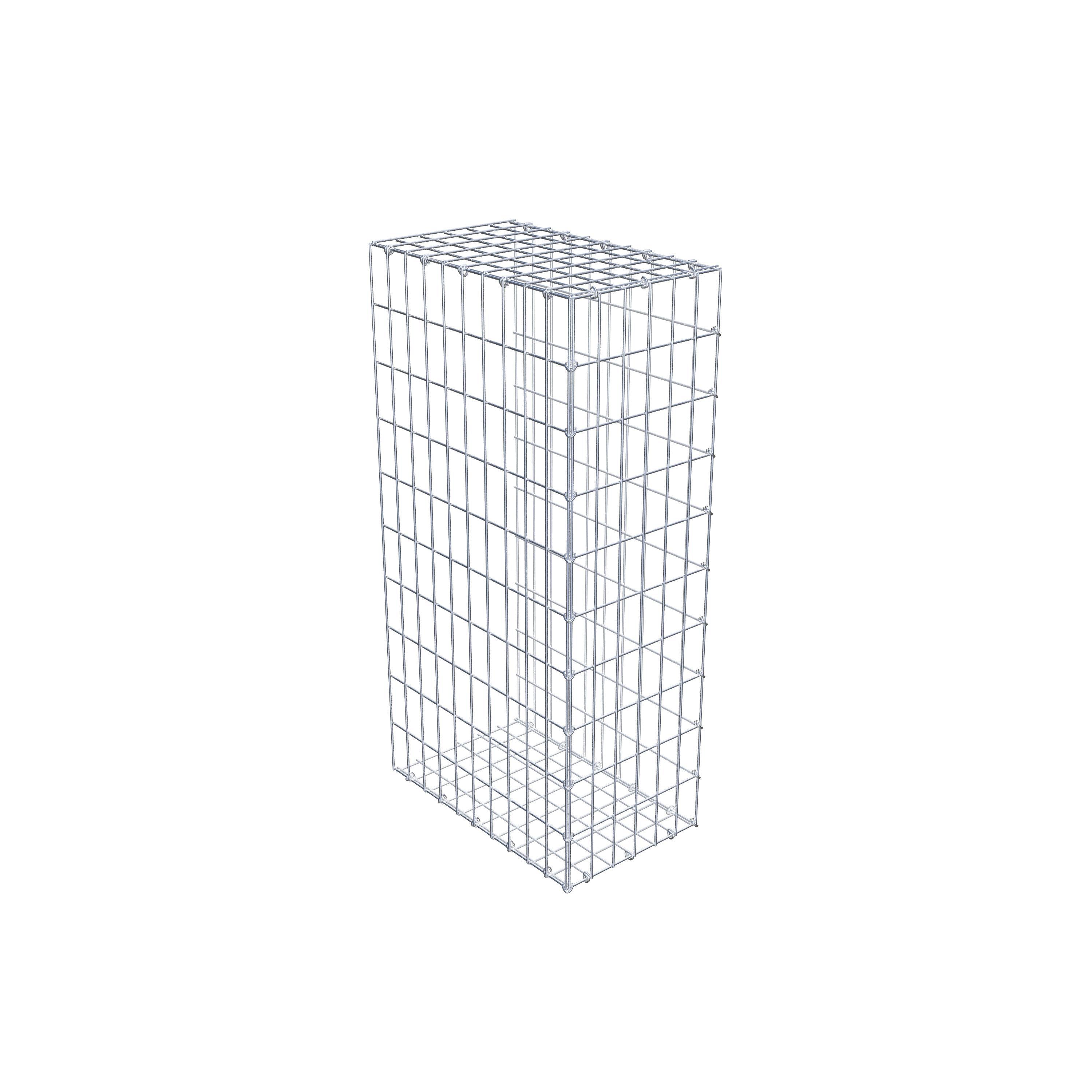 Monteret gabion type 2 100 cm x 50 cm x 30 cm, maskestørrelse 5 cm x 10 cm, C-ring