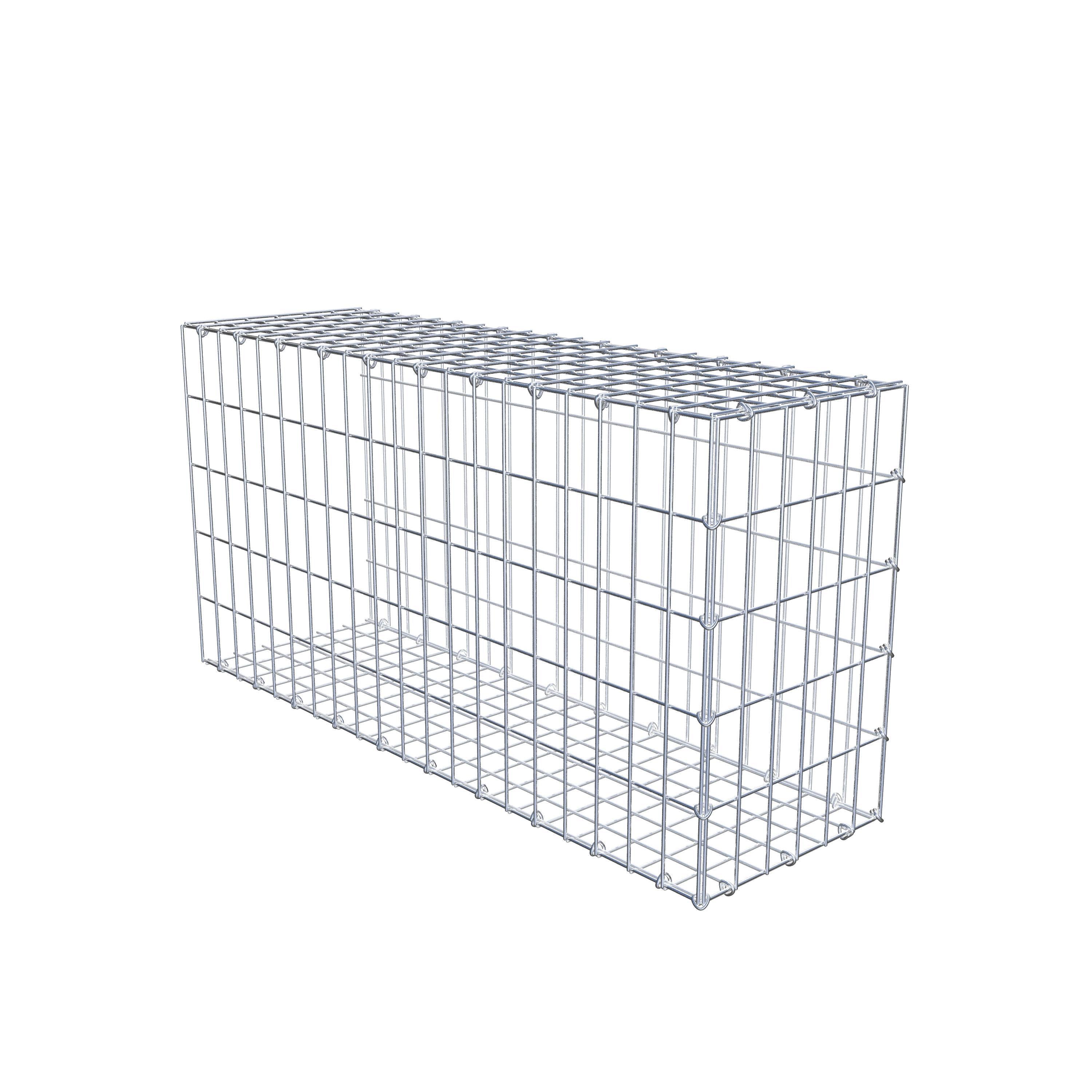 Mounted gabion type 2 100 cm x 50 cm x 30 cm, mesh size 5 cm x 10 cm, C-ring