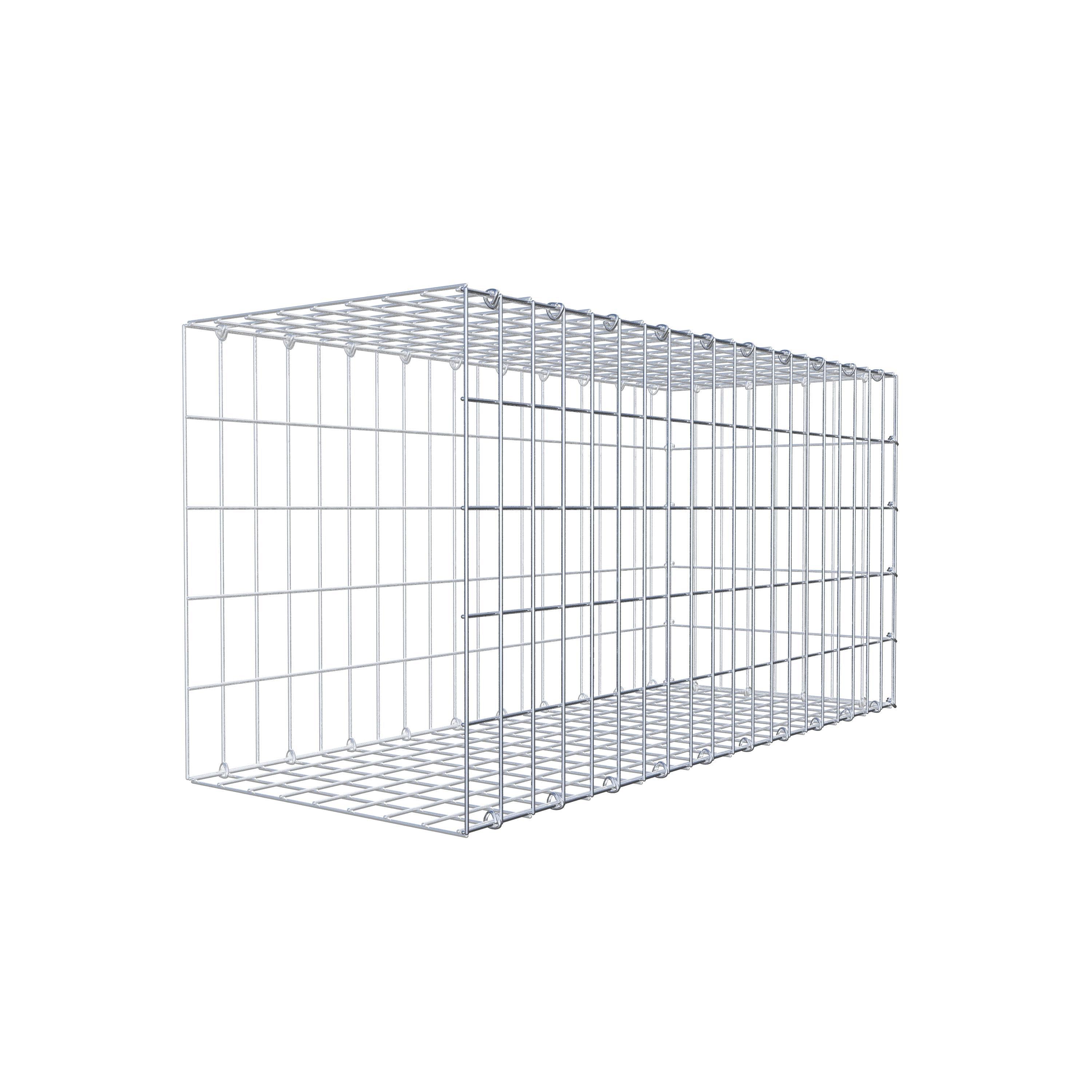 Monteret gabion type 2 100 cm x 50 cm x 40 cm, maskestørrelse 5 cm x 10 cm, C-ring