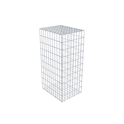 Opzetpaal type 2 100 cm x 50 cm x 40 cm, maaswijdte 5 cm x 10 cm, C-ring