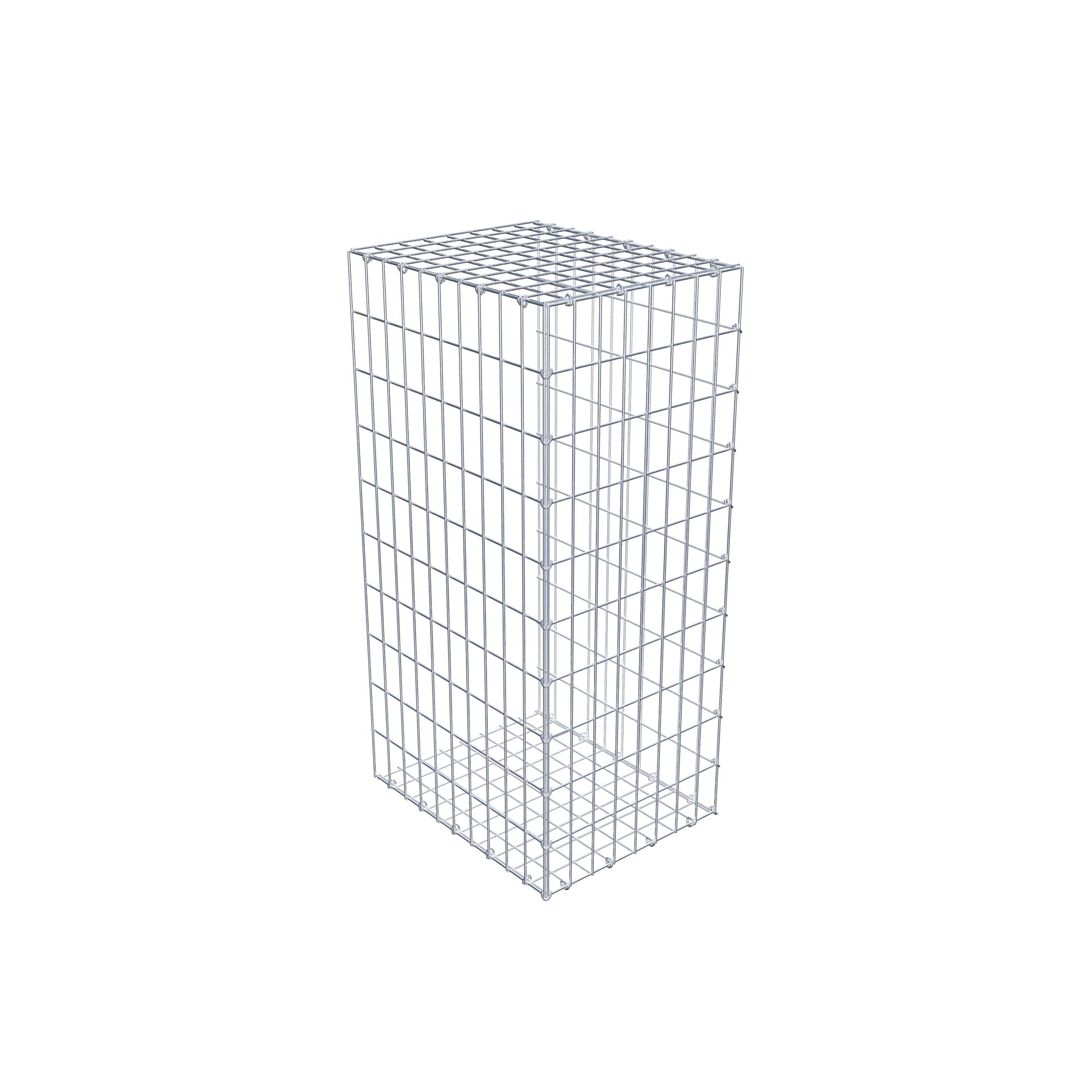 Mounted gabion type 2 100 cm x 50 cm x 40 cm, mesh size 5 cm x 10 cm, C-ring