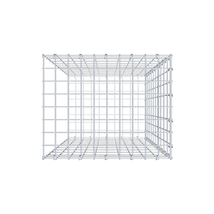 Opzetpaal type 2 100 cm x 50 cm x 40 cm, maaswijdte 5 cm x 10 cm, C-ring