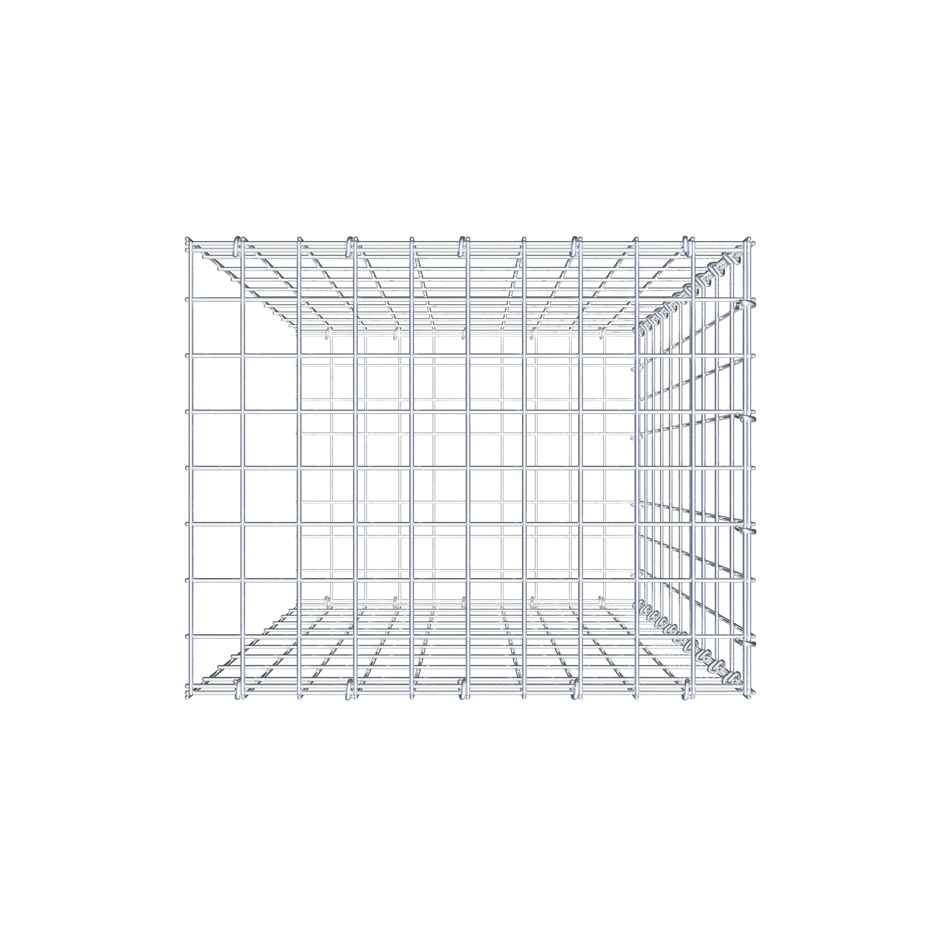 Gabião tipo 2 100 cm x 50 cm x 40 cm, malhagem 5 cm x 10 cm, anel C