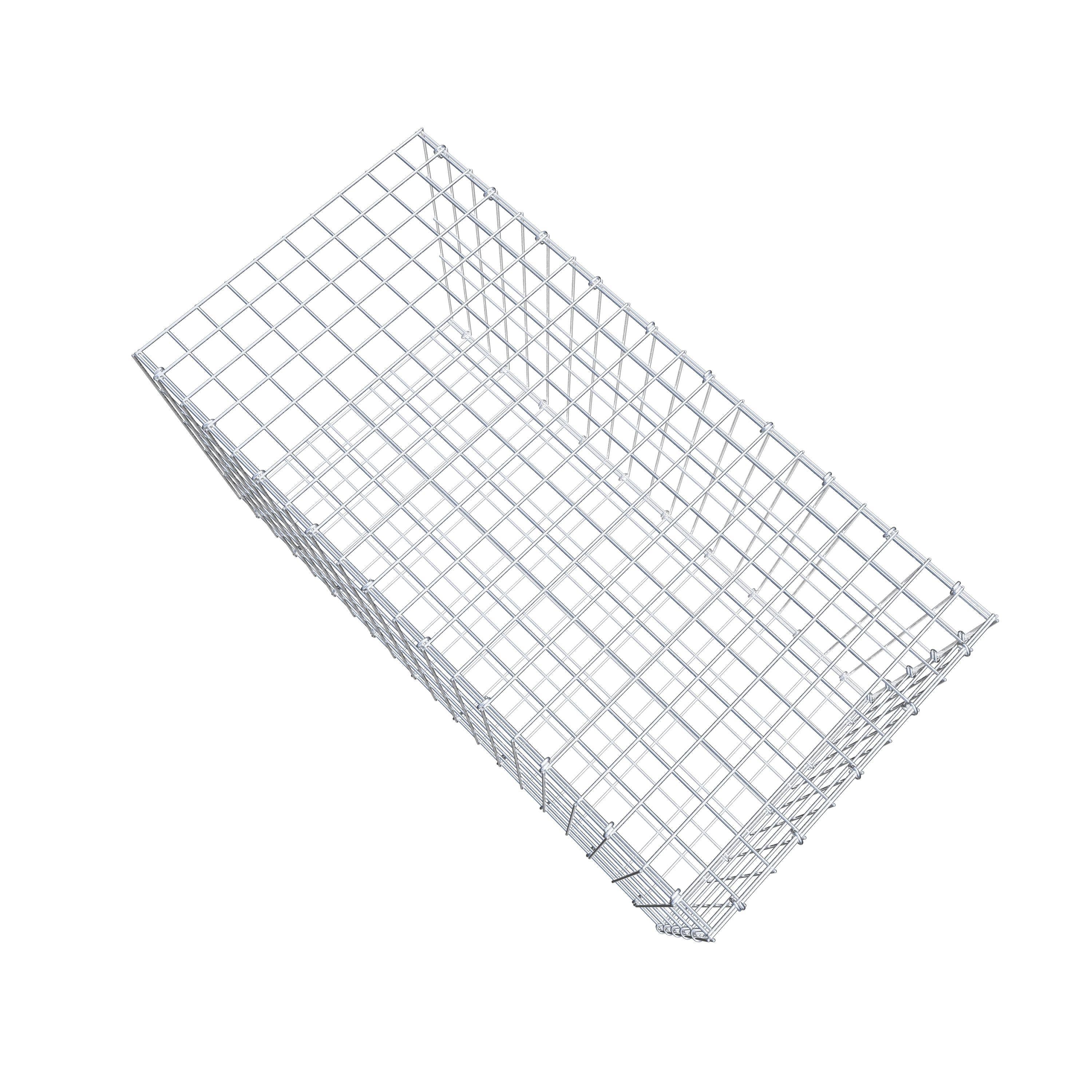 Mounted gabion type 2 100 cm x 50 cm x 50 cm, mesh size 5 cm x 10 cm, C-ring