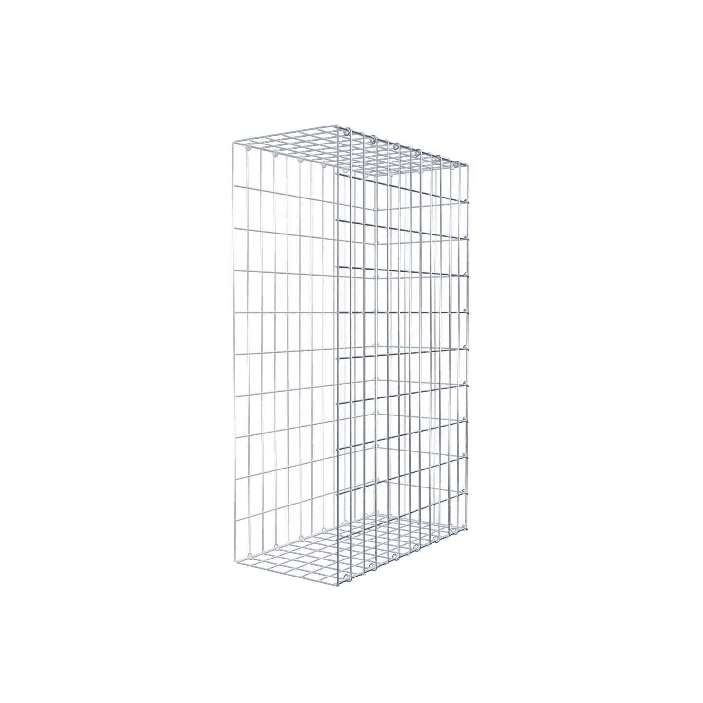 Mounted gabion type 2 100 cm x 60 cm x 30 cm, mesh size 5 cm x 10 cm, C-ring
