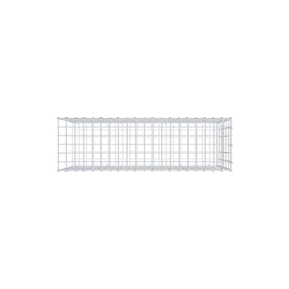 Mounted gabion type 2 100 cm x 60 cm x 30 cm, mesh size 5 cm x 10 cm, C-ring