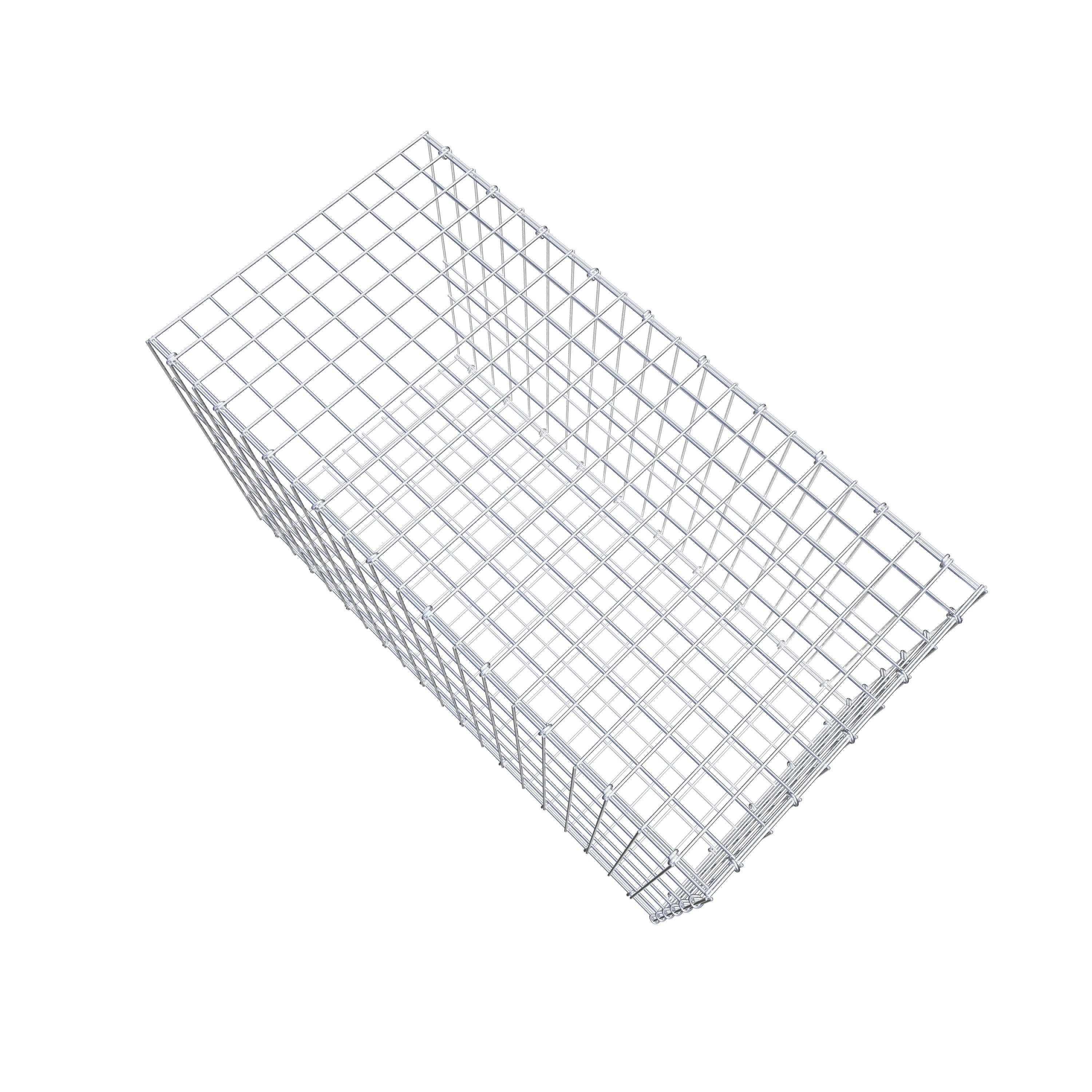 Mounted gabion type 2 100 cm x 60 cm x 50 cm, mesh size 5 cm x 10 cm, C-ring