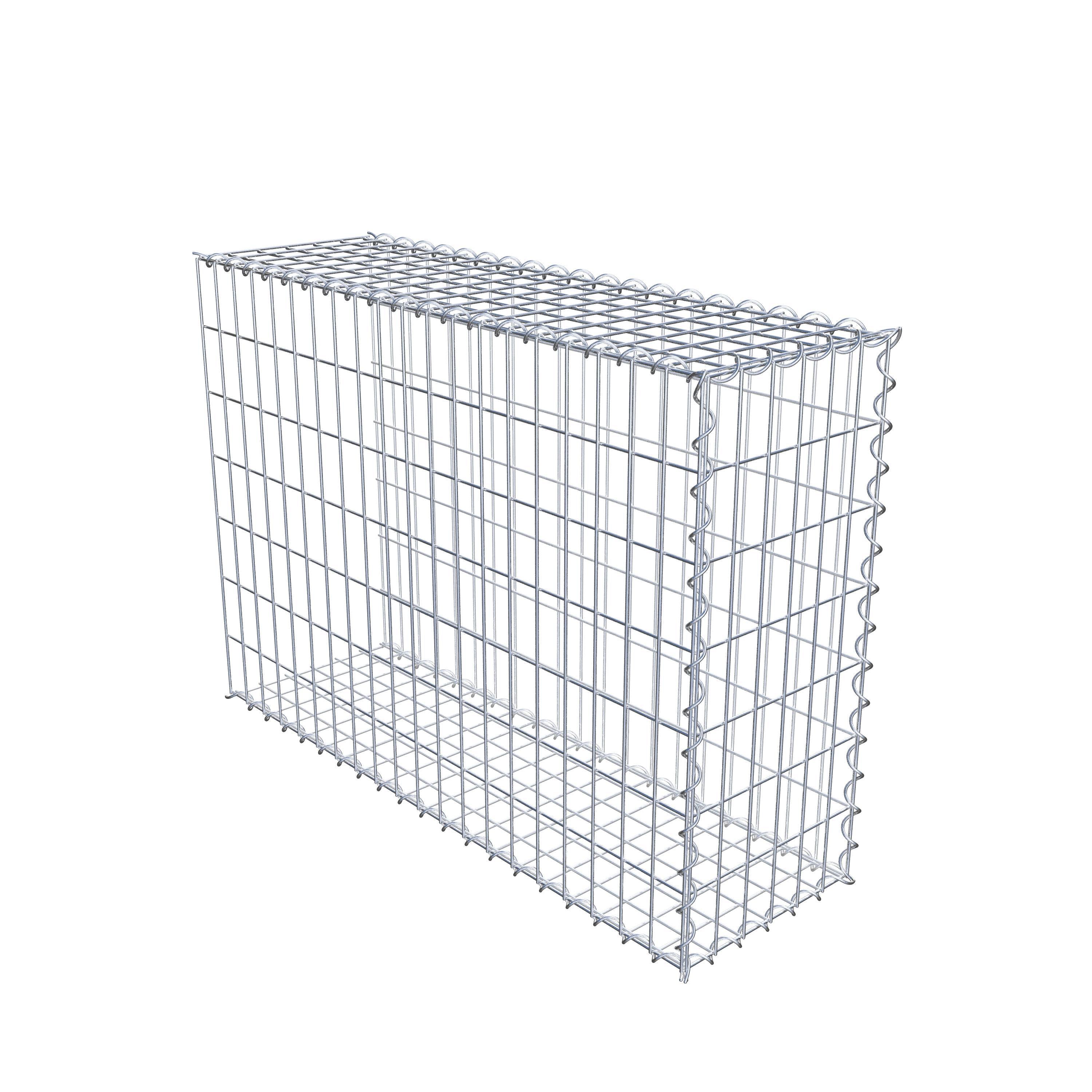 Grown-on gabion type 2 100 cm x 70 cm x 30 cm (L x H x D), mesh size 5 cm x 10 cm, spiral