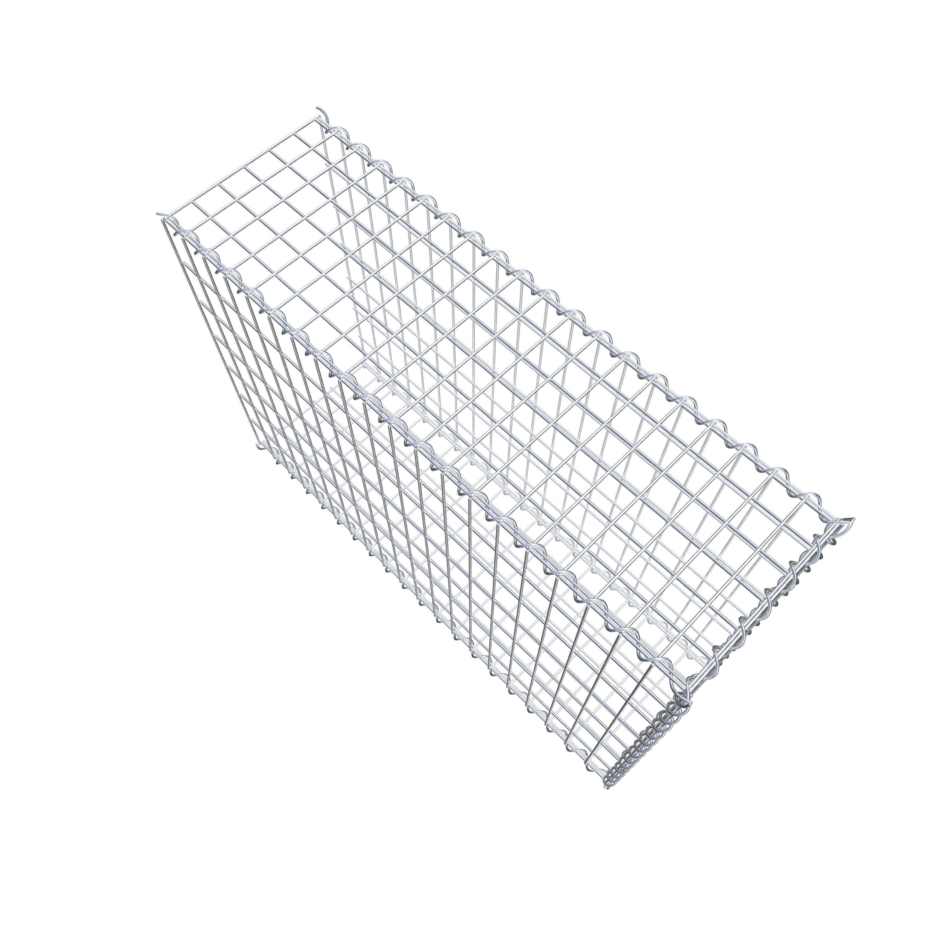 Grown-on gabion type 2 100 cm x 70 cm x 30 cm (L x H x D), mesh size 5 cm x 10 cm, spiral